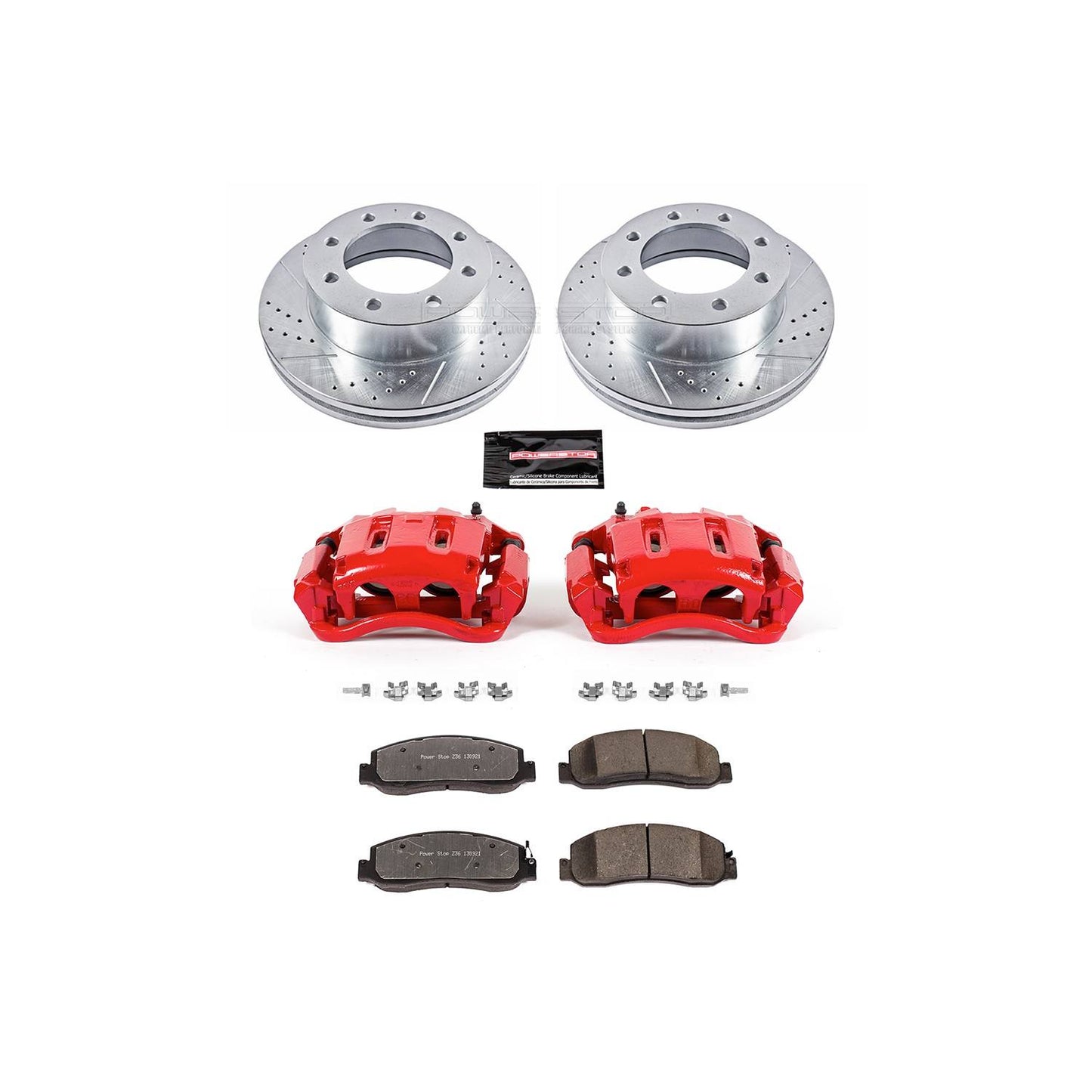 PowerStop Power Stop 2011 Ford F-350 Super Duty Front Z36 Truck & Tow Brake Kit w/Calipers KC5412A-36
