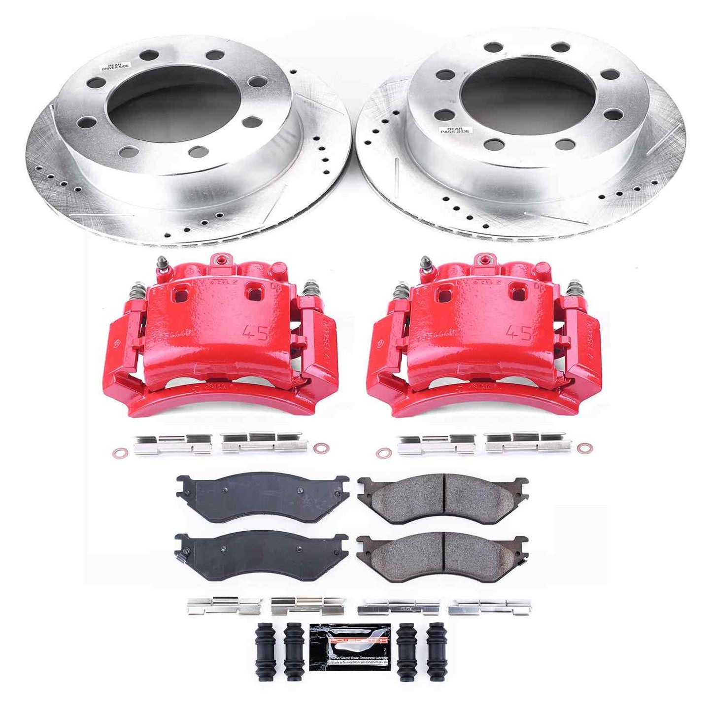 PowerStop Power Stop 01-02 Dodge Ram 2500 Z23 Evolution Kit w/ Calipers - Rear KC5489