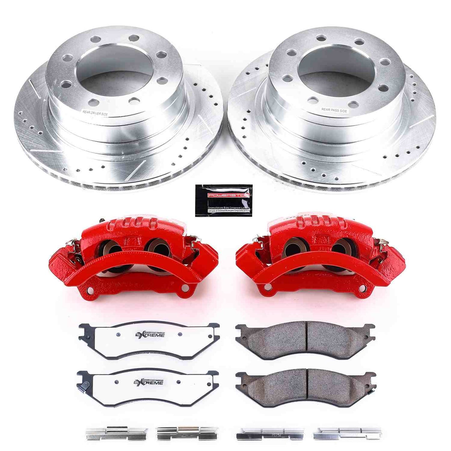 PowerStop Power Stop 06-08 Dodge Ram 1500 Rear Z36 Truck & Tow Brake Kit w/Calipers KC5490-36