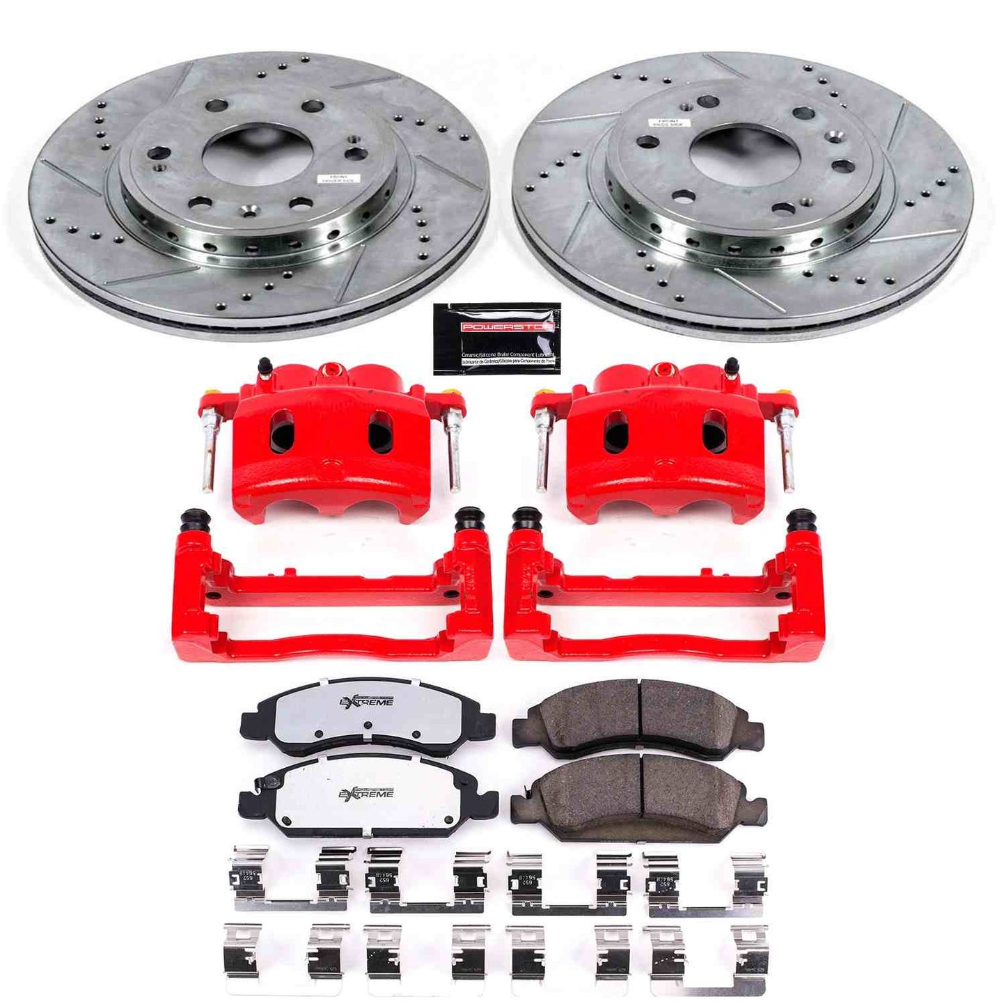 PowerStop Power Stop 08-19 Chevrolet Tahoe Front Z36 Truck & Tow Brake Kit w/Calipers KC5519-36