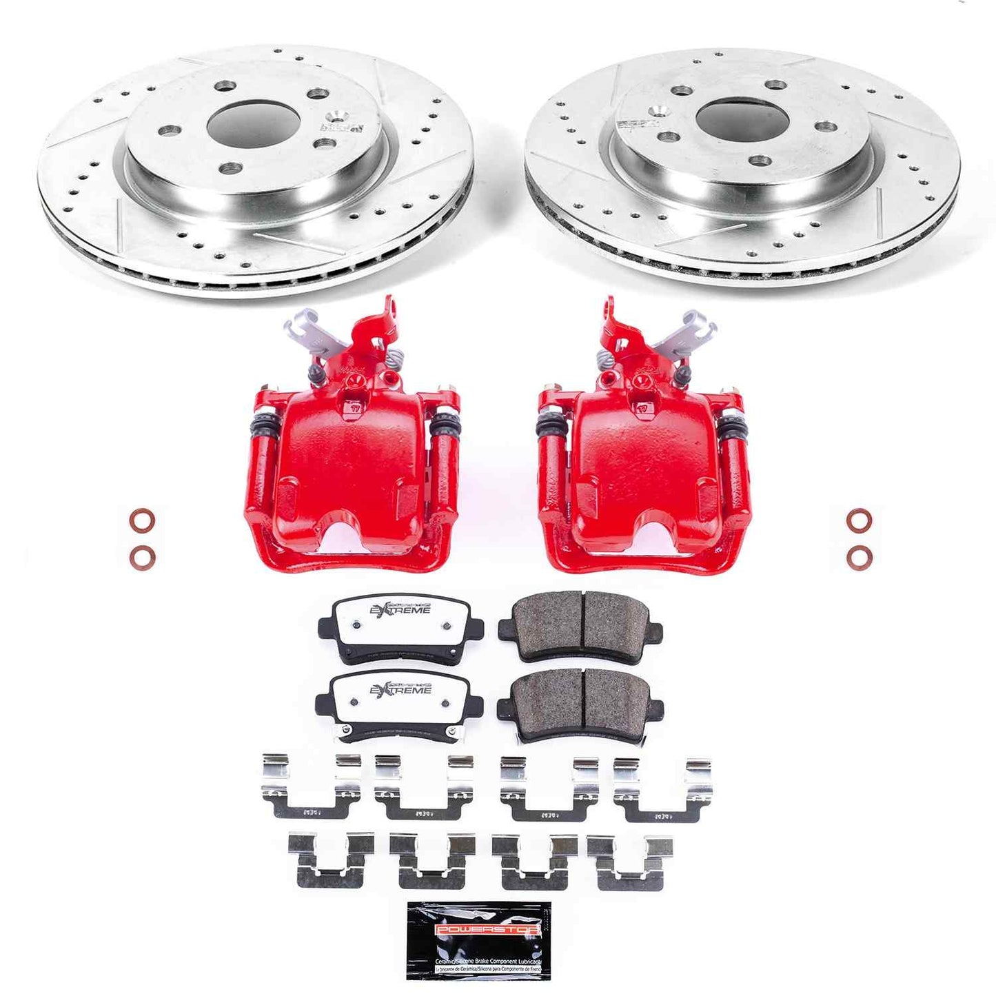 PowerStop Power Stop 12-16 Buick LaCrosse Rear Z26 Street Warrior Brake Kit w/Calipers KC5547-26