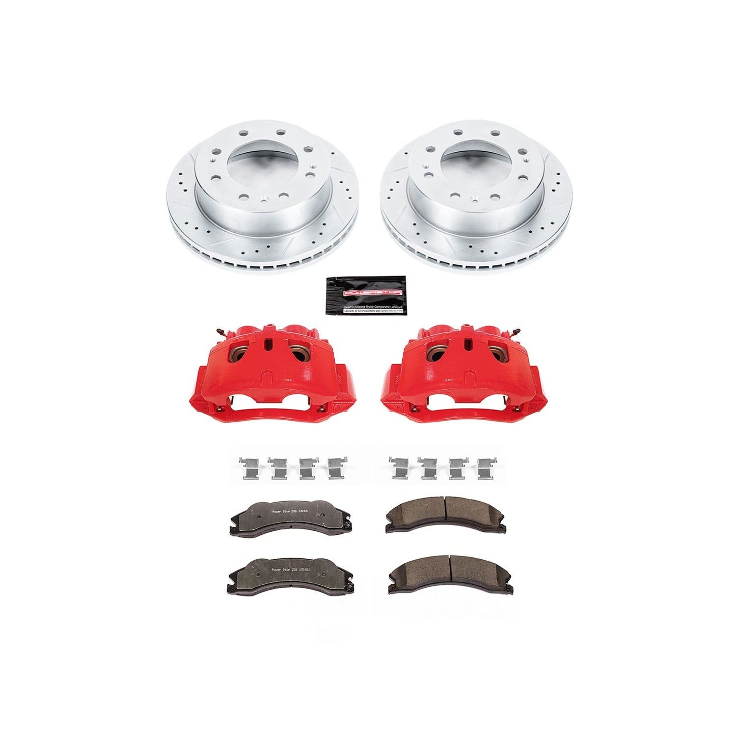 PowerStop Power Stop 2011 Chevrolet Silverado 2500 HD Front Z36 Truck & Tow Brake Kit w/Calipers KC5559-36