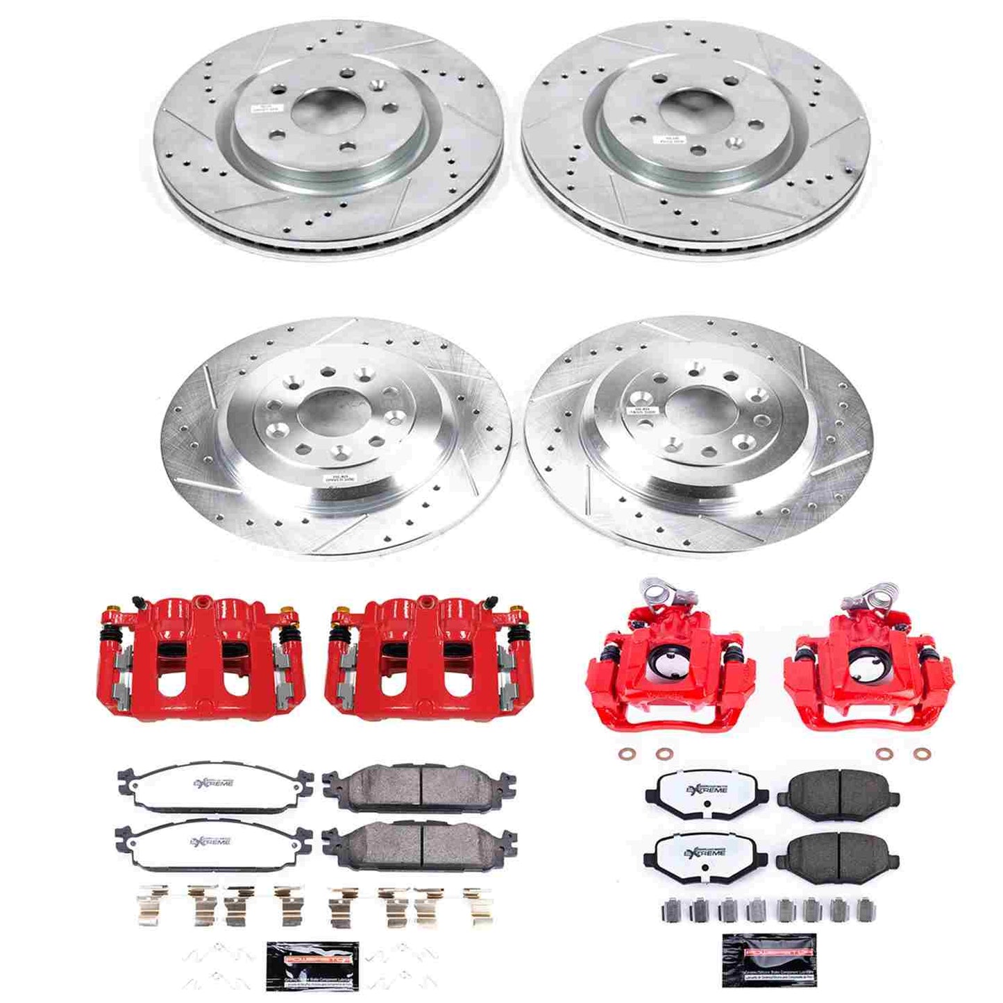 PowerStop Power Stop 11-12 Lincoln MKS Z36 Truck and Tow Kit w/ Calipers - Front and Rear KC5584A-36