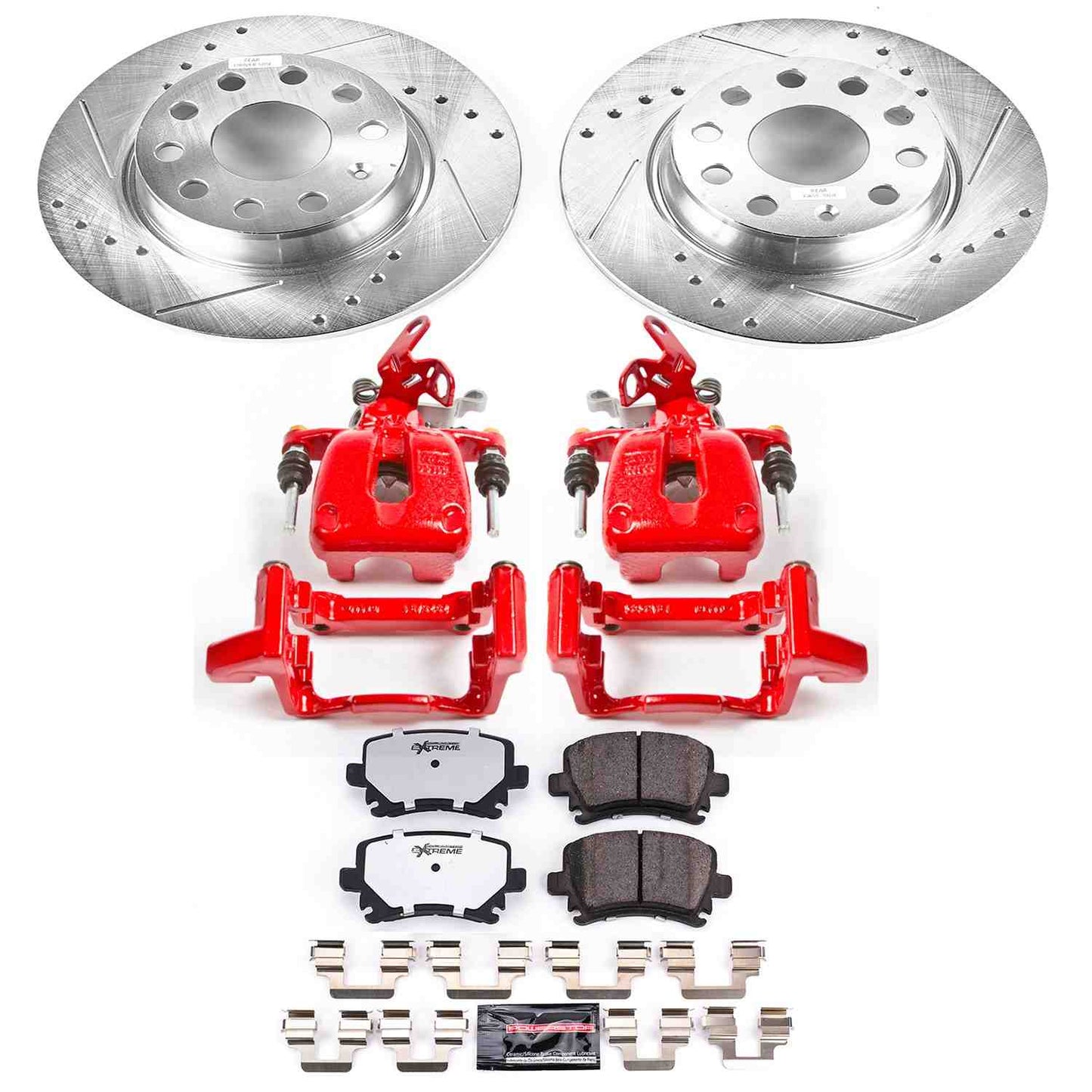 PowerStop Power Stop 2010 Volkswagen Golf Rear Z26 Street Warrior Brake Kit w/Calipers KC5666-26