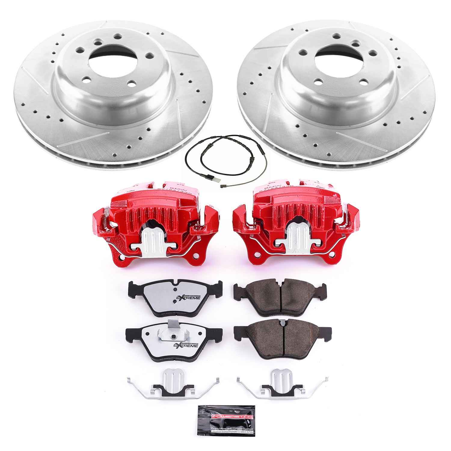 Power Stop 09-16 BMW Z4 Front Z26 Street Warrior Brake Kit w/Calipers KC5691-26