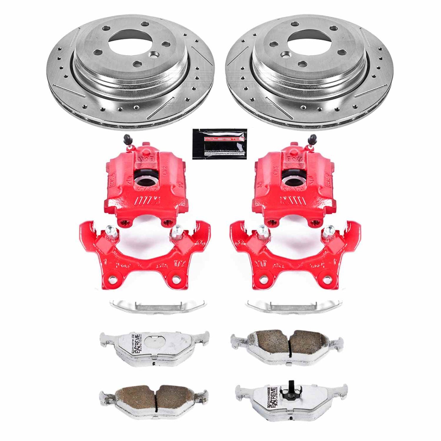 PowerStop Power Stop 95-99 BMW M3 Rear Z26 Street Warrior Brake Kit w/Calipers KC581-26