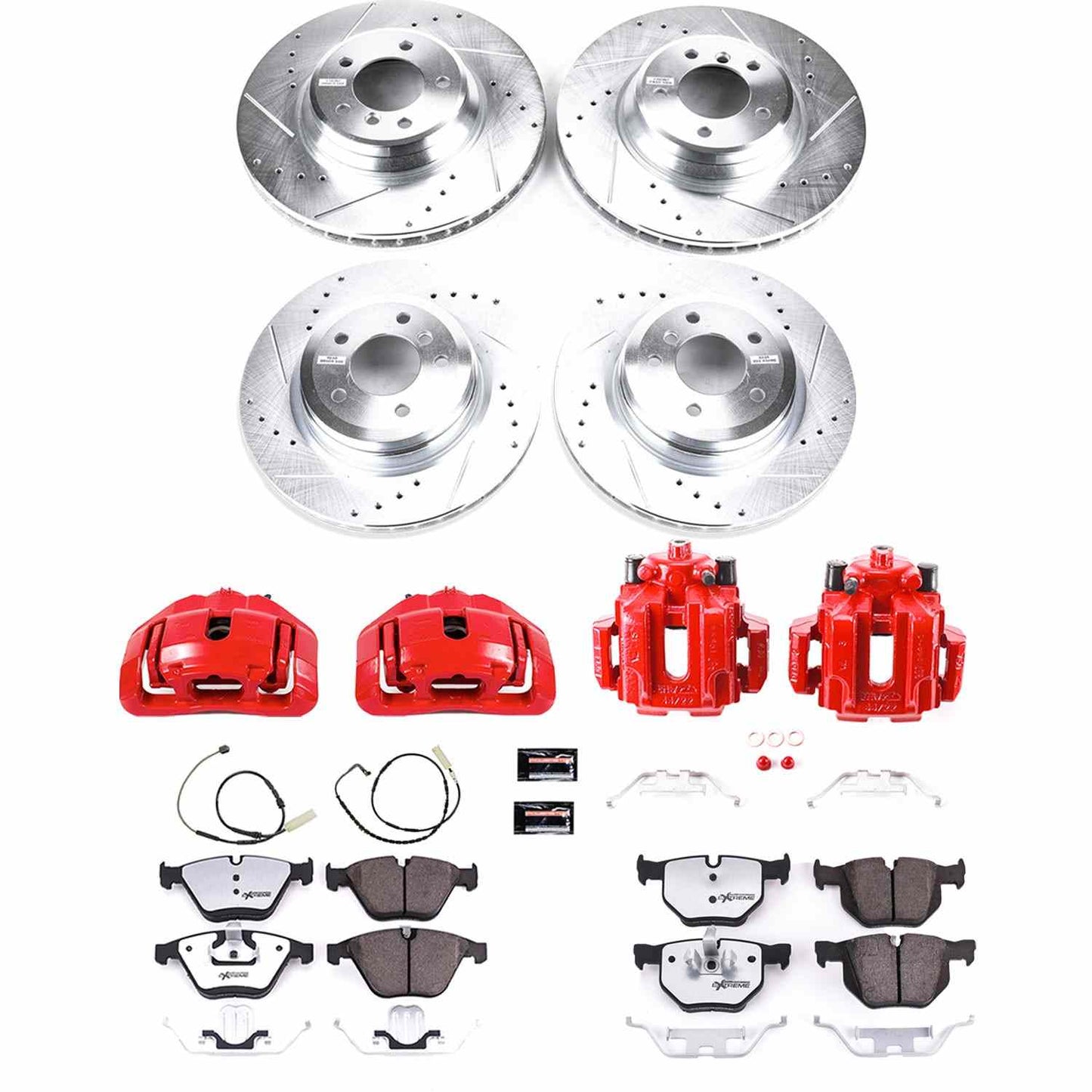 PowerStop Power Stop 11-13 BMW 335i Z26 Street Kit w/ Calipers - Front and Rear KC6057-26