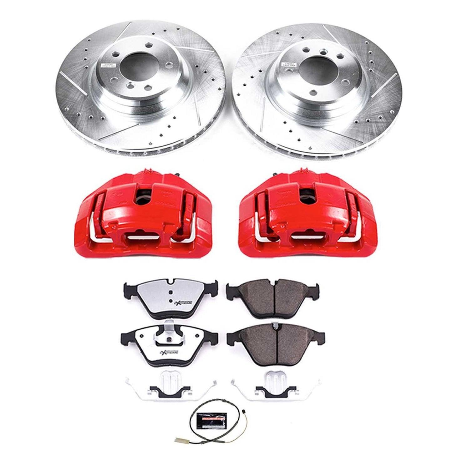 PowerStop Power Stop 11-13 BMW 335i xDrive Front Z26 Street Warrior Brake Kit w/Calipers KC6058-26
