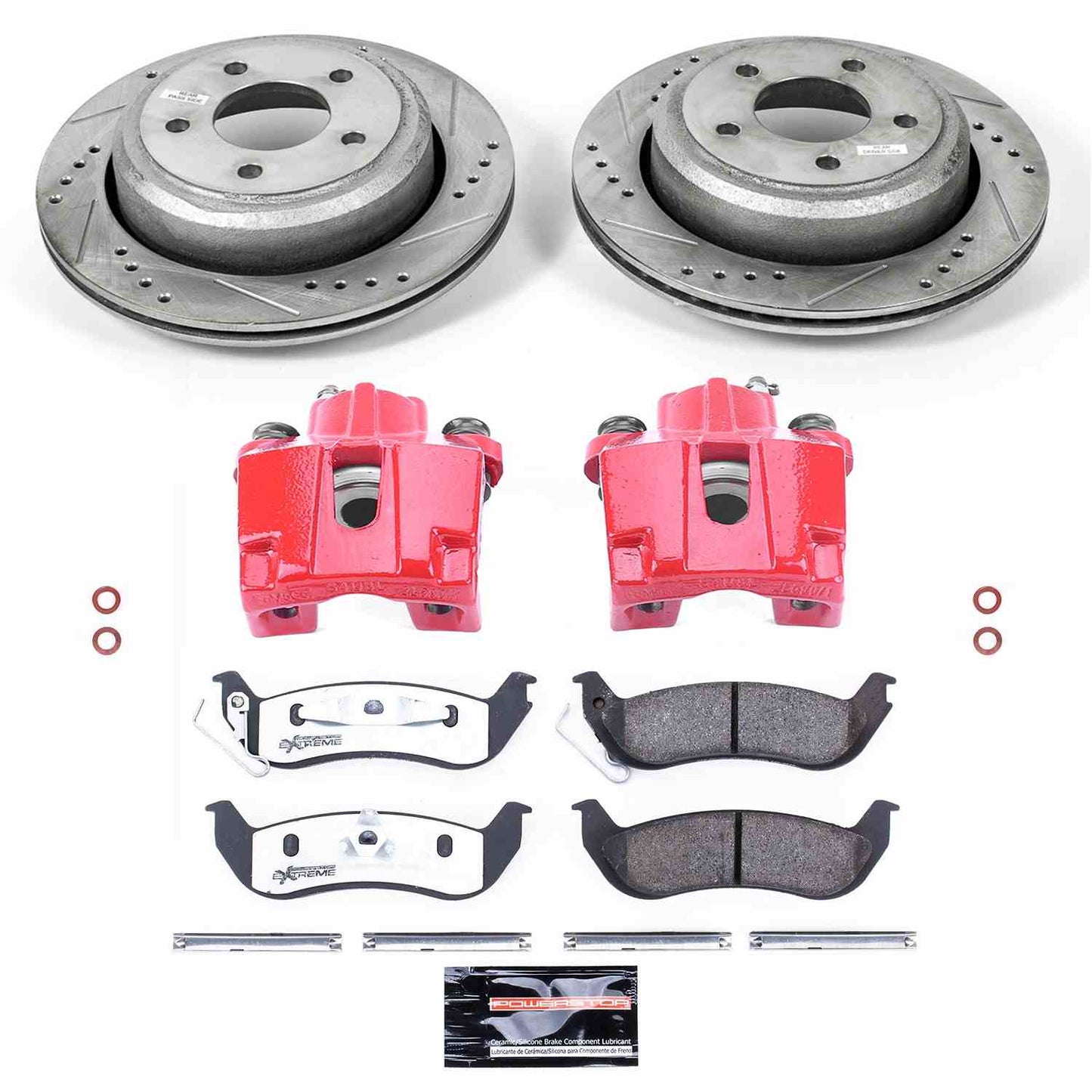 PowerStop Power Stop 10-11 Ford Ranger Rear Z26 Street Warrior Brake Kit w/Calipers KC6181-26