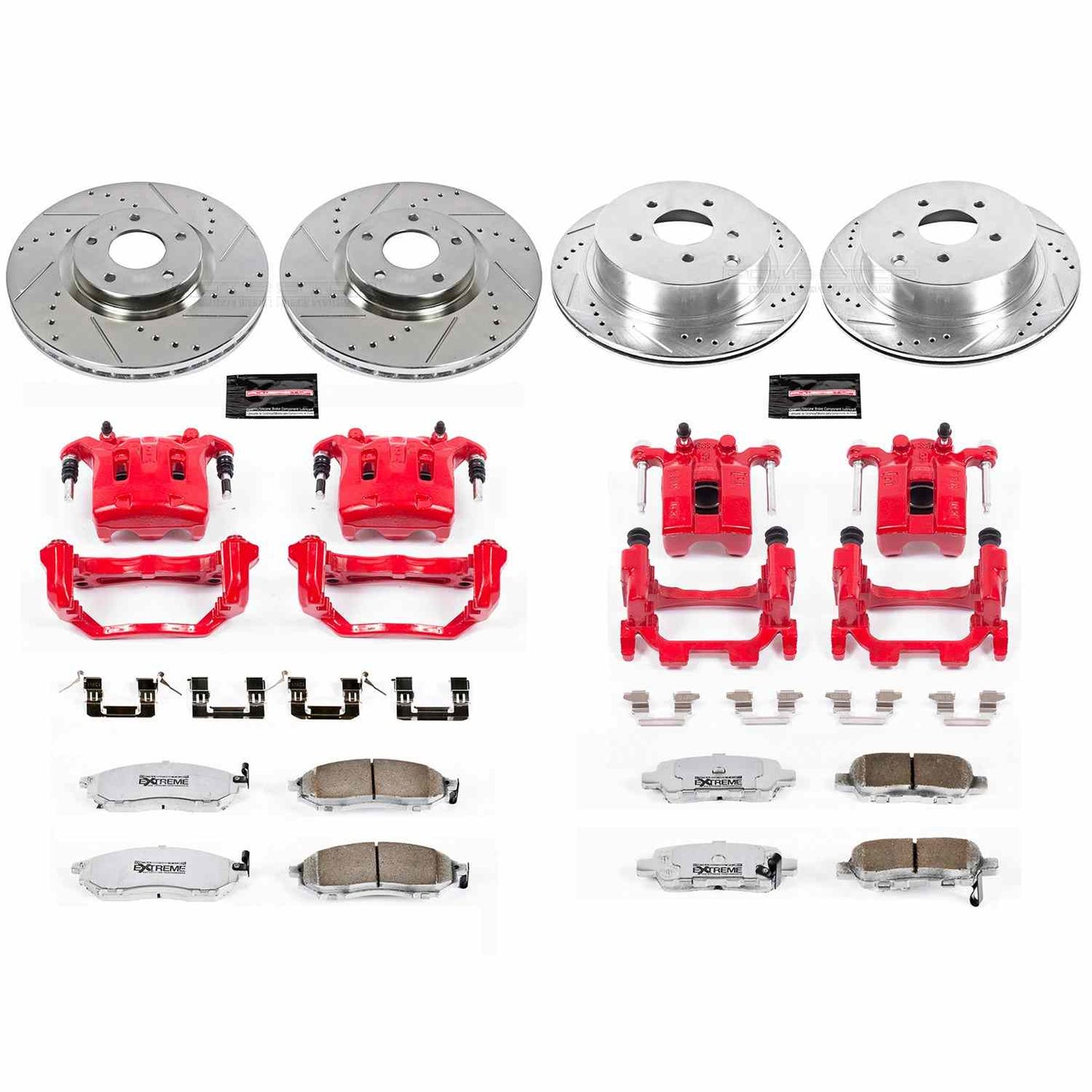 PowerStop Power Stop 12-13 Infiniti M35h Z26 Street Kit w/ Calipers - Front and Rear KC6237-26