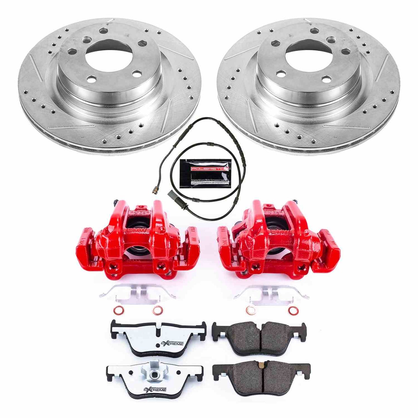 PowerStop Power Stop 14-16 BMW 228i Rear Z26 Street Warrior Brake Kit w/Calipers KC6656-26