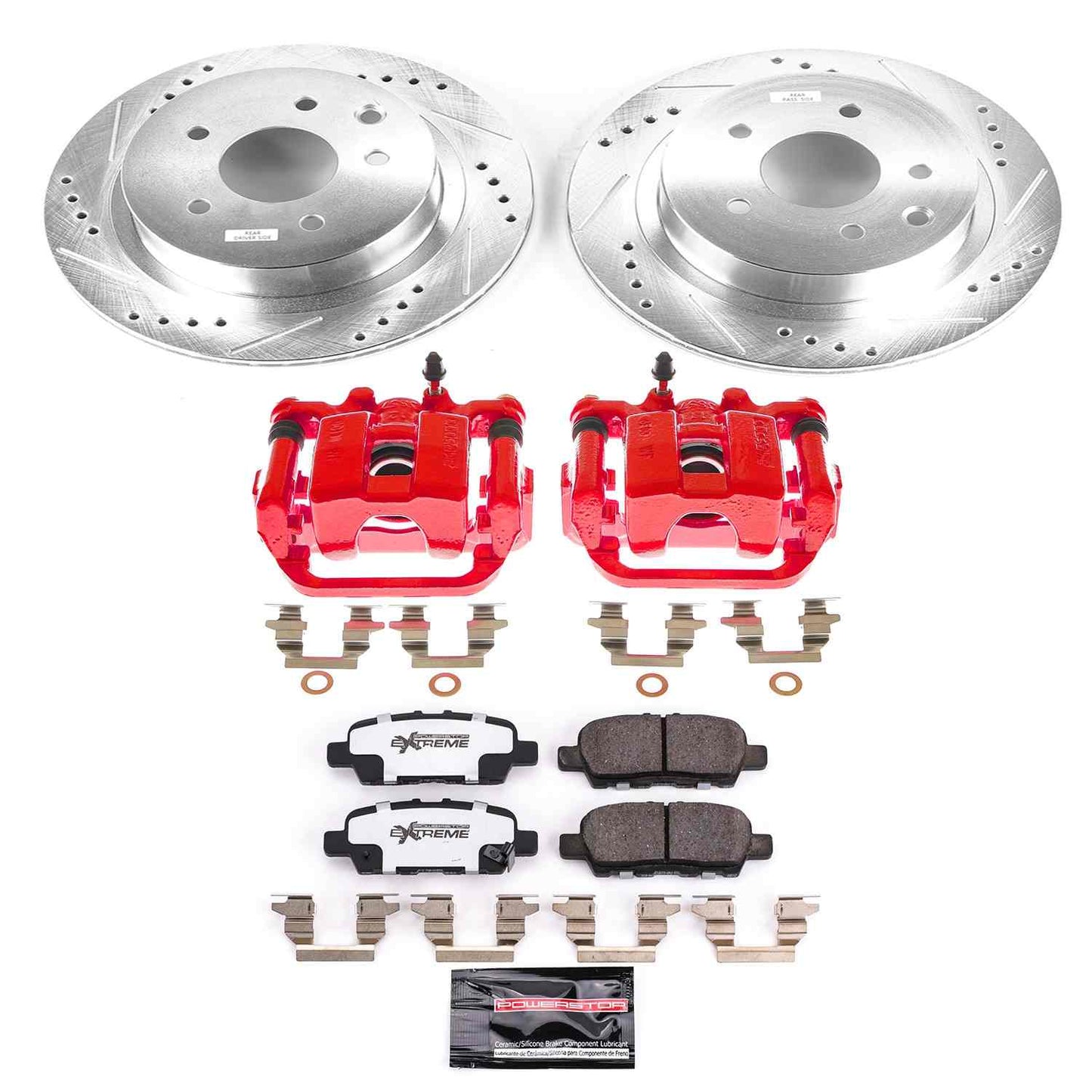 PowerStop Power Stop 11-19 Nissan Leaf Rear Z26 Street Warrior Brake Kit w/Calipers KC6761A-26