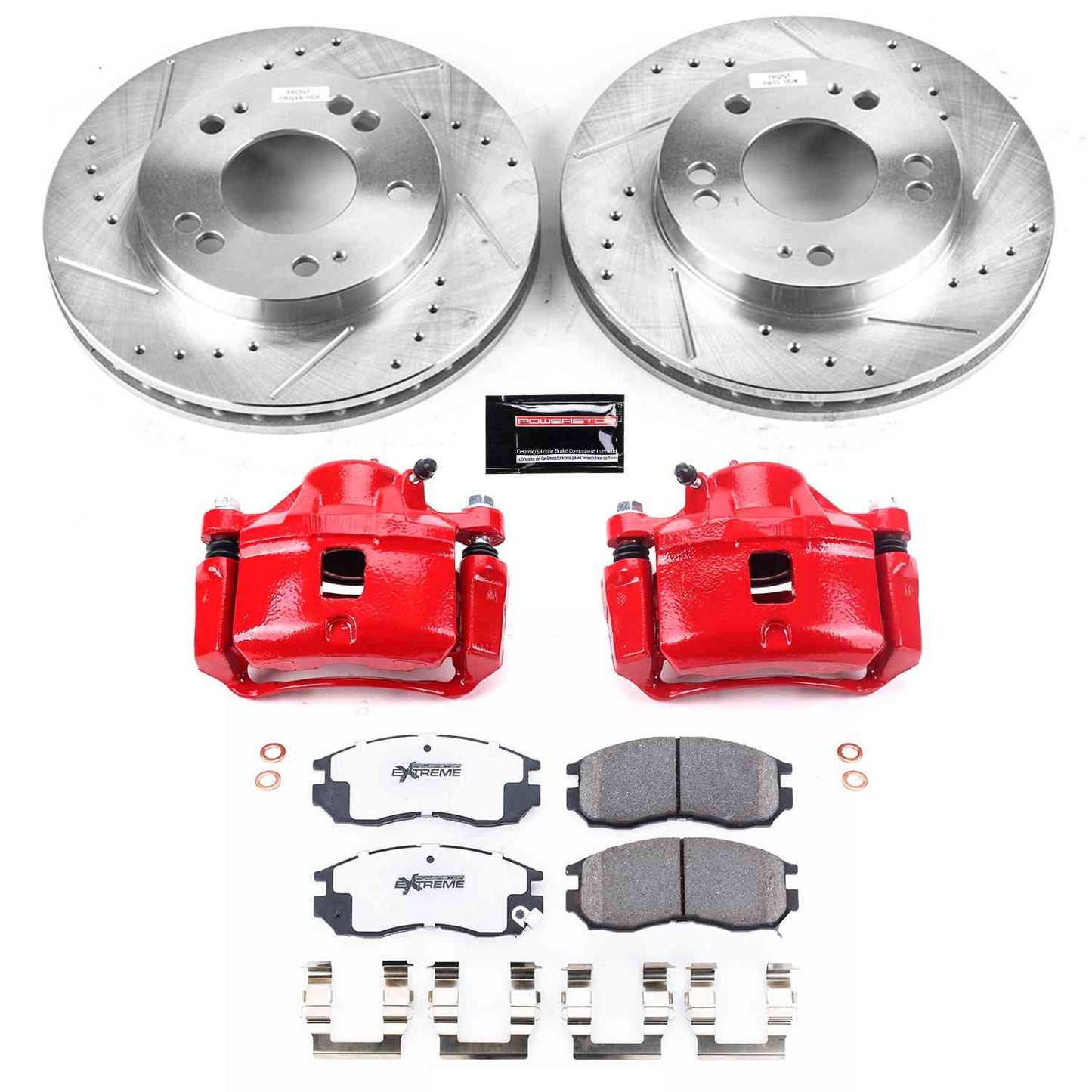 PowerStop Power Stop 95-00 Chrysler Sebring Front Z26 Street Warrior Brake Kit w/Calipers KC681B-26