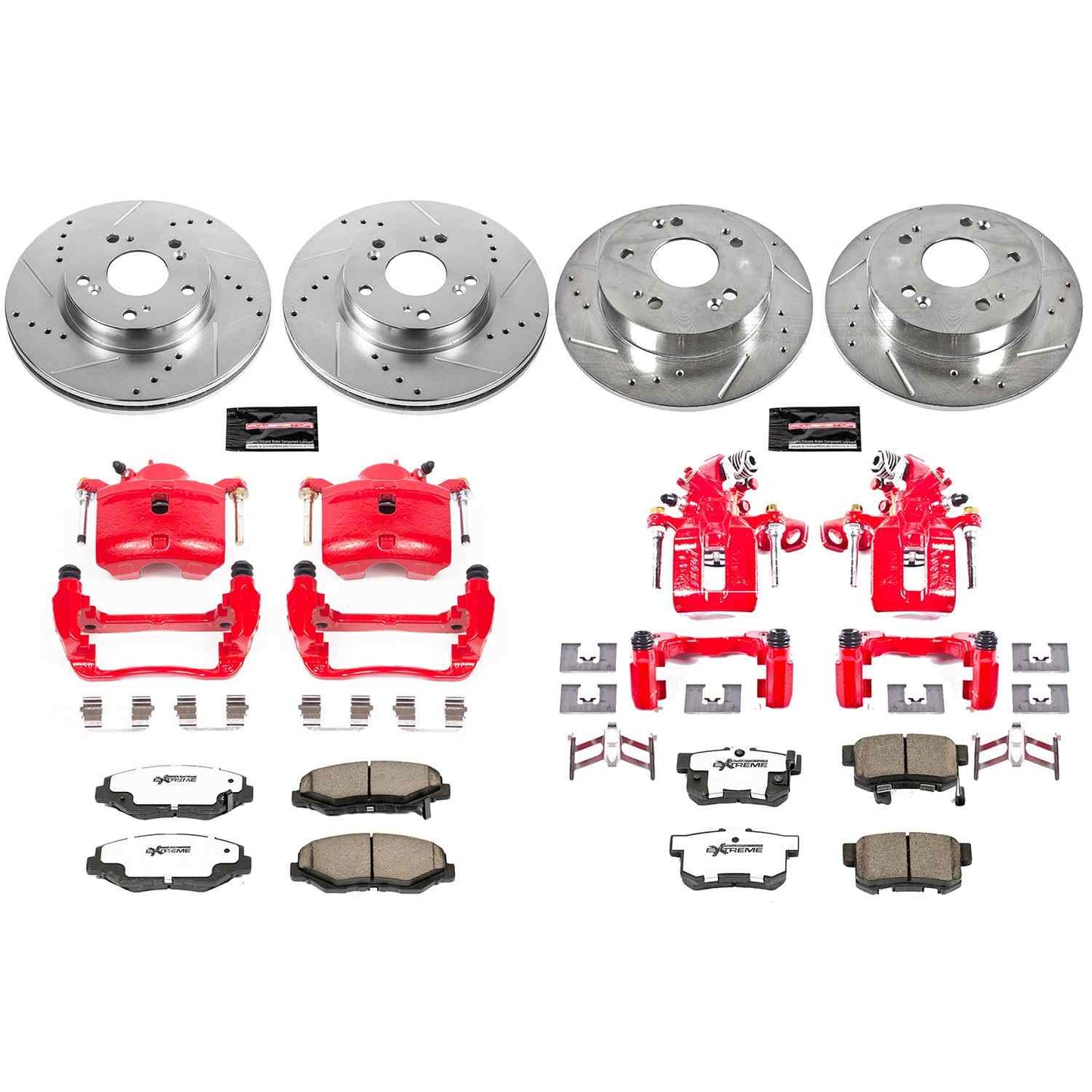 PowerStop Power Stop 2013 Acura ILX Z26 Street Kit w/ Calipers - Front and Rear KC6942-26