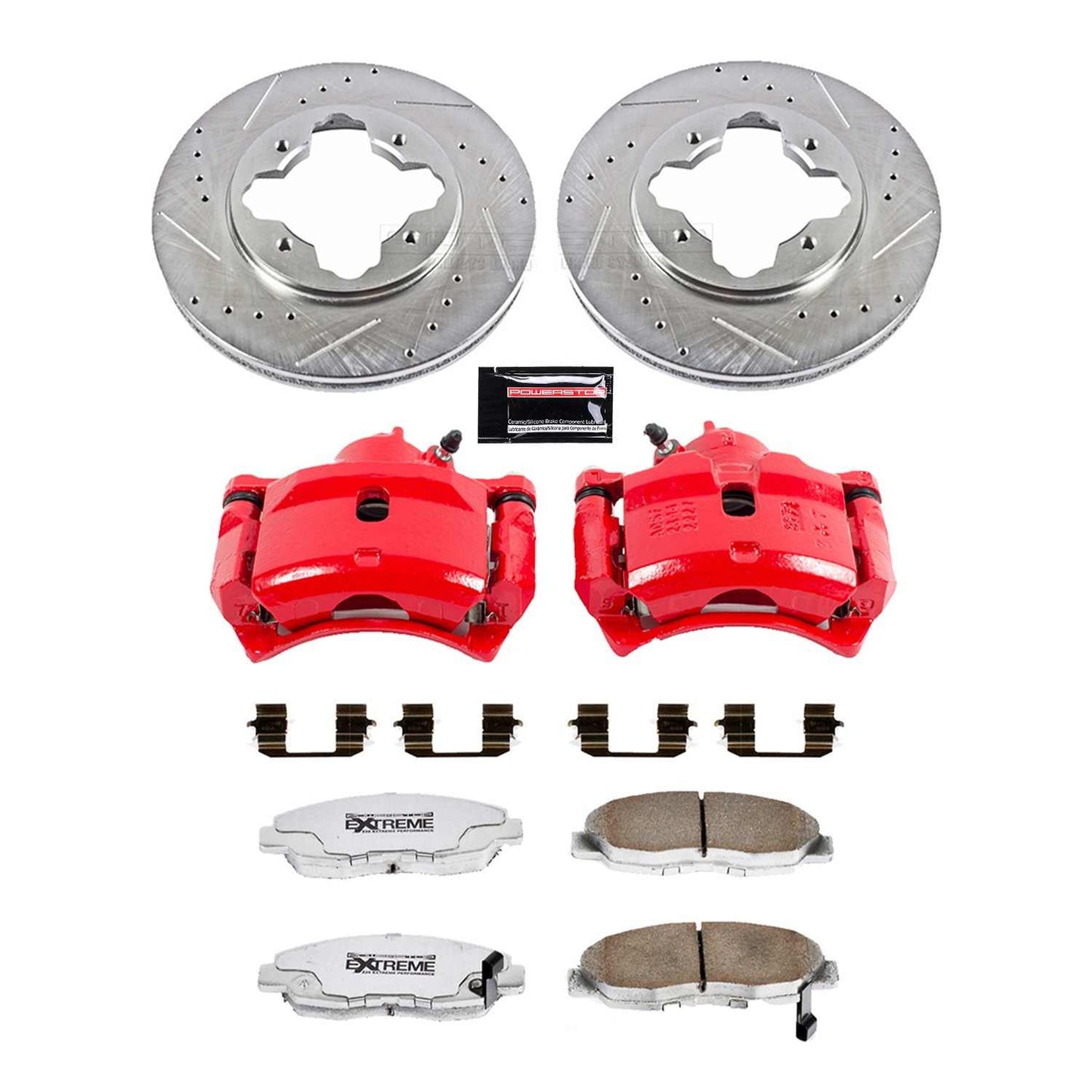 PowerStop Power Stop 1997 Acura CL Front Z26 Street Warrior Brake Kit w/Calipers KC697-26