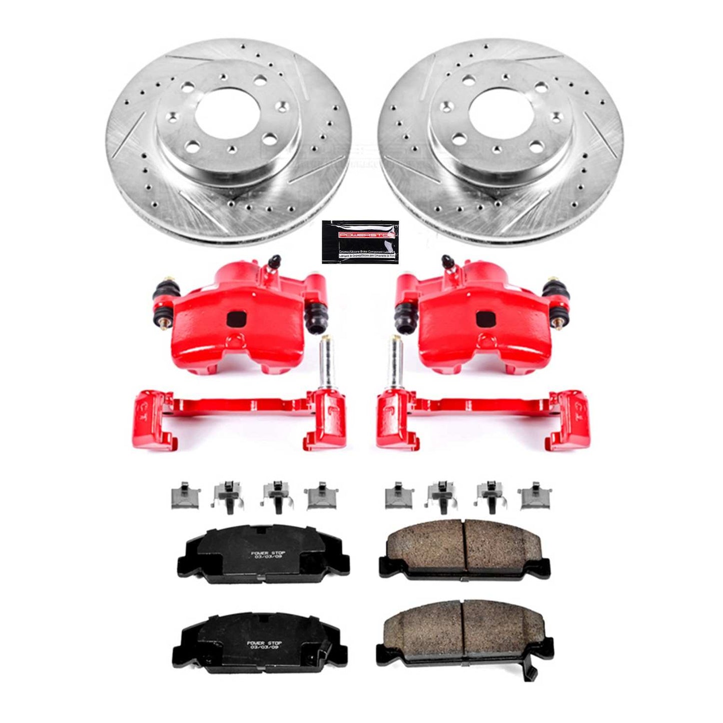 PowerStop Power Stop 90-00 Honda Civic Z23 Evolution Kit w/ Calipers - Front KC699