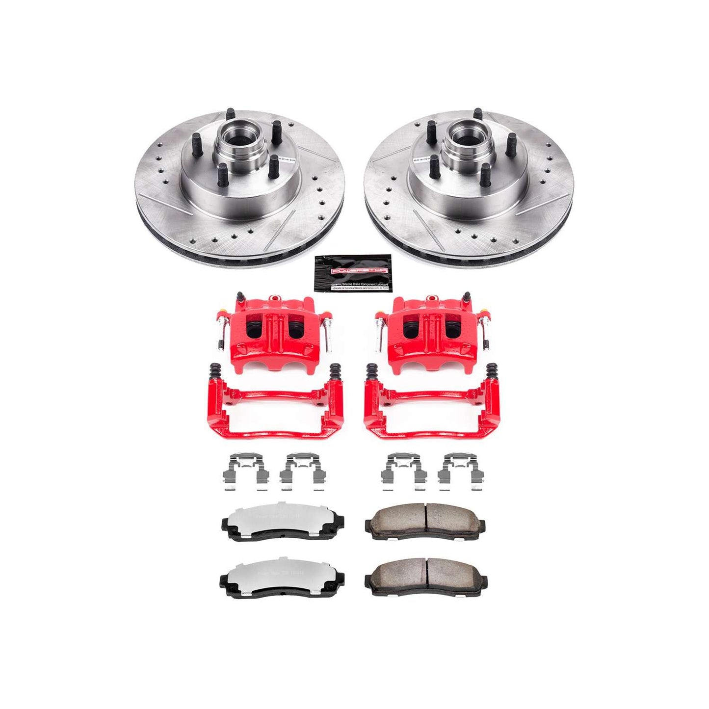 PowerStop Power Stop 10-11 Ford Ranger Front Z36 Truck & Tow Brake Kit w/Calipers KC7004-36