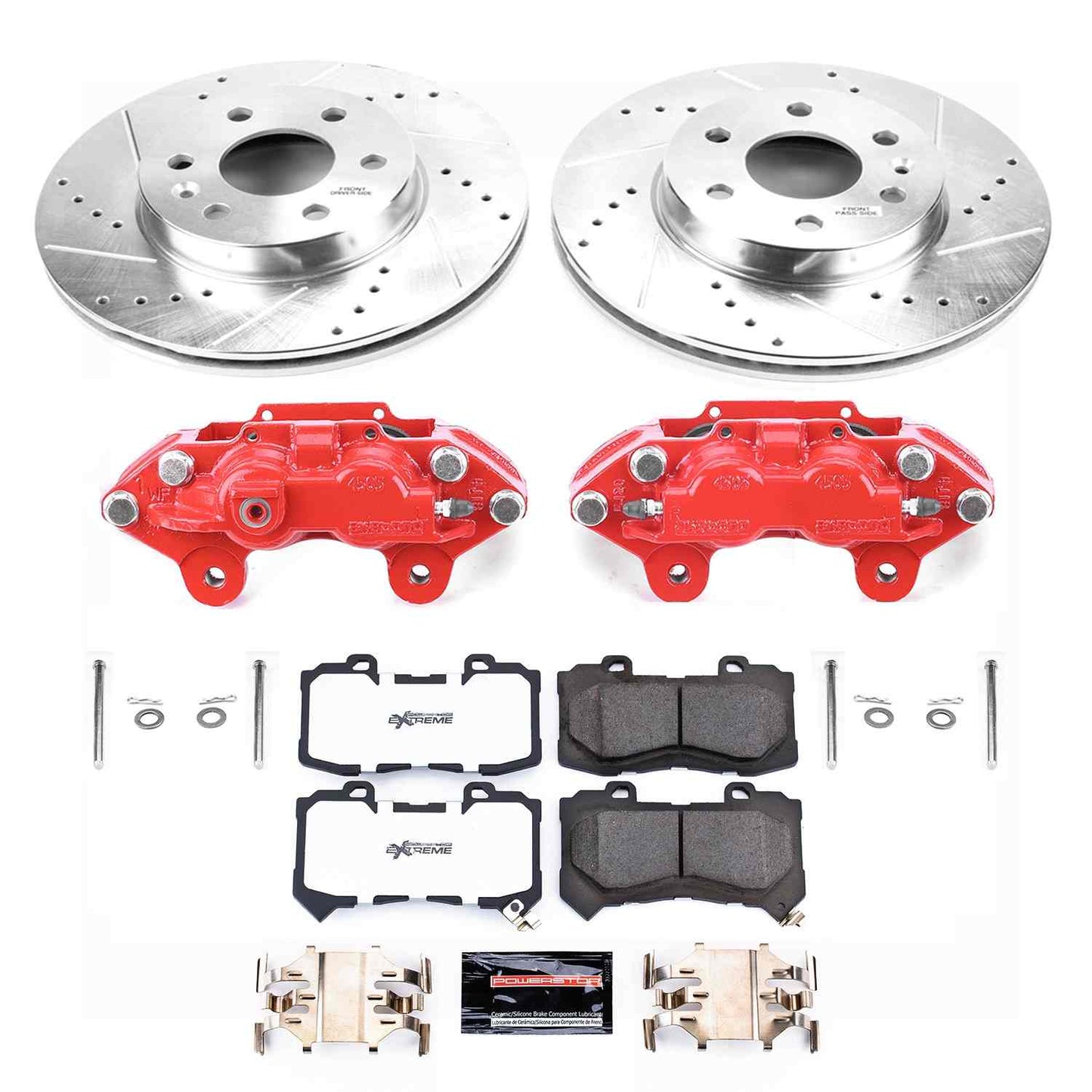 PowerStop Power Stop 15-18 Chevrolet Colorado Front Z36 Truck & Tow Brake Kit w/Calipers KC7126-36