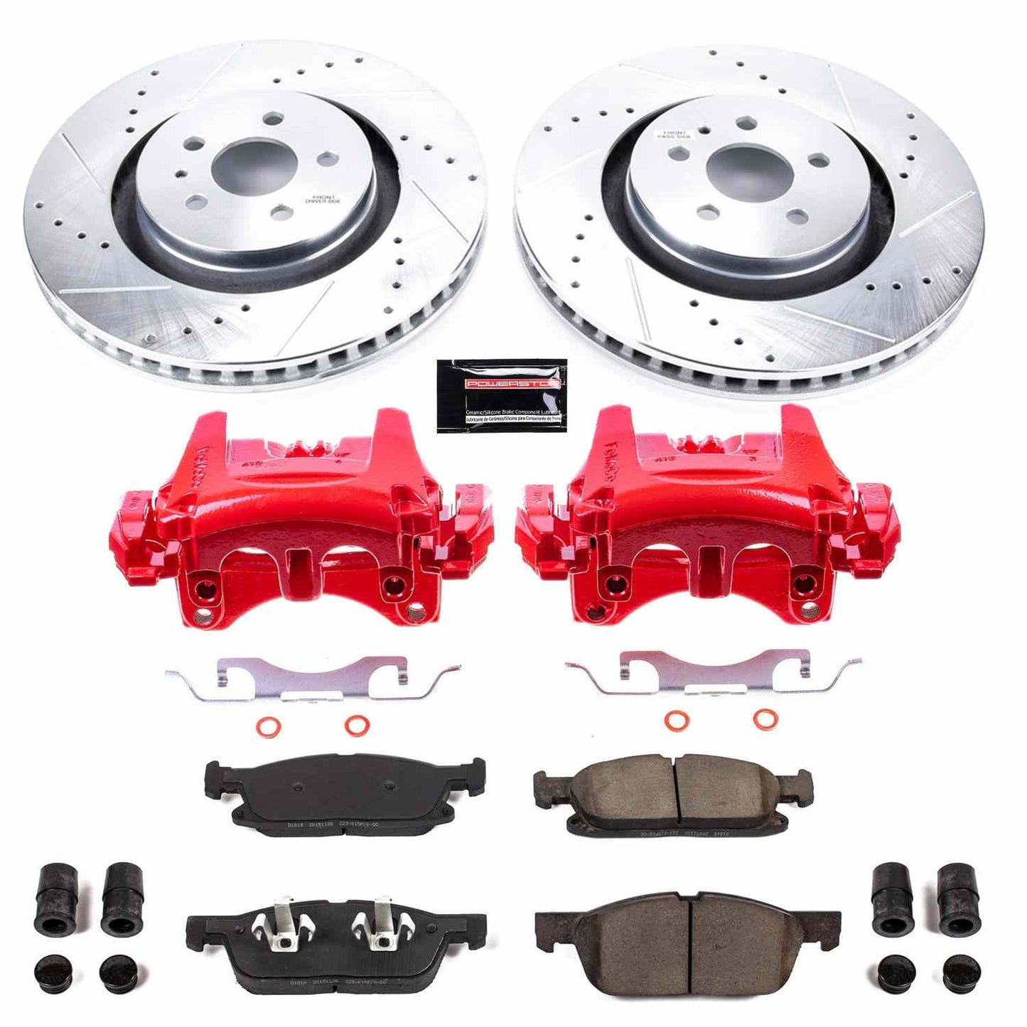 PowerStop Power Stop 15-19 Ford Edge Z23 Evolution Kit w/ Calipers - Front KC7143
