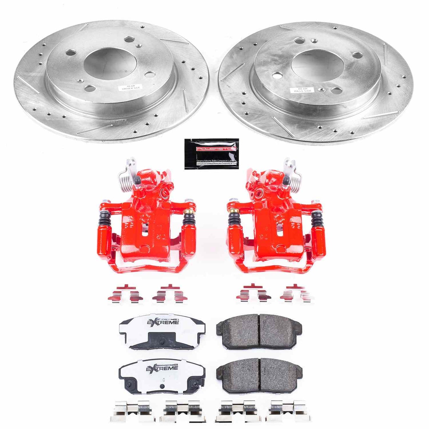 PowerStop Power Stop 02-06 Nissan Sentra Rear Z26 Street Warrior Brake Kit w/Calipers KC741A-26