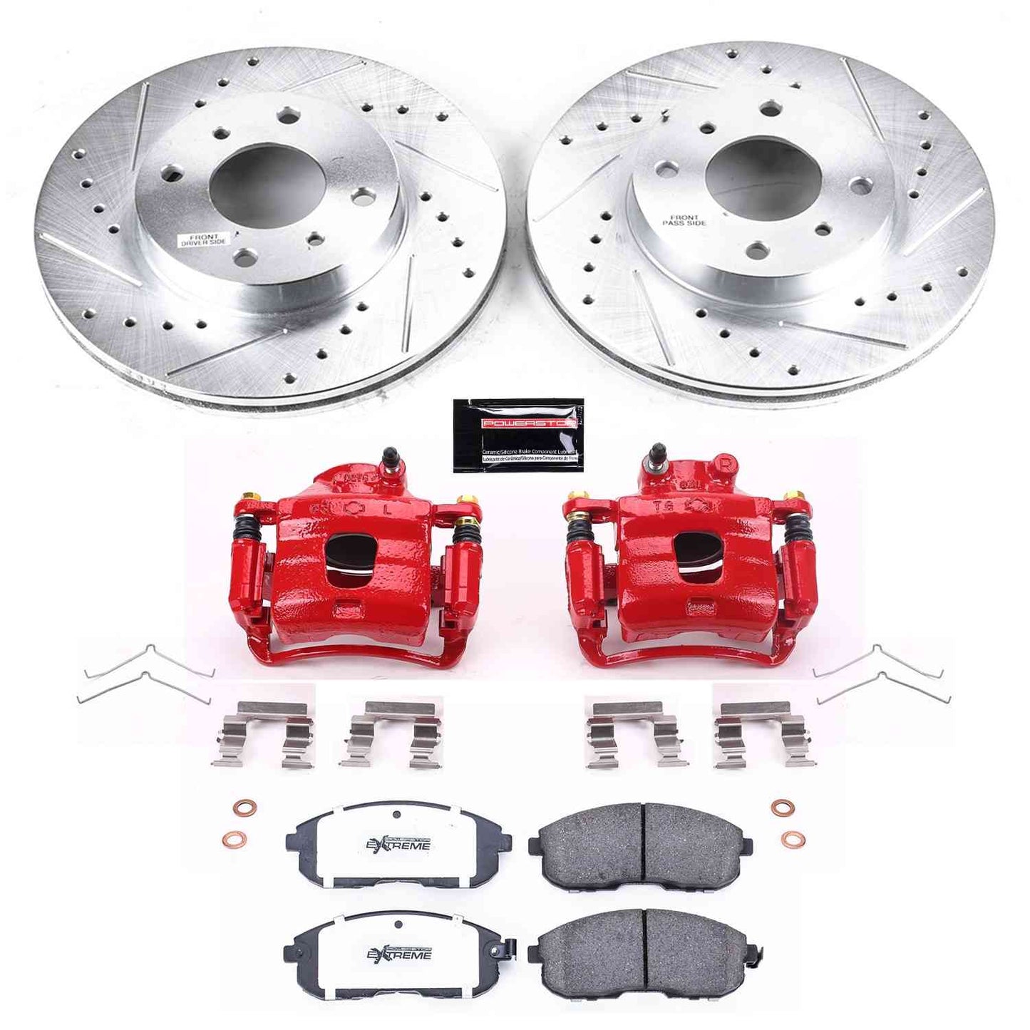 PowerStop Power Stop 93-01 Nissan Altima Front Z26 Street Warrior Brake Kit w/Calipers KC749-26
