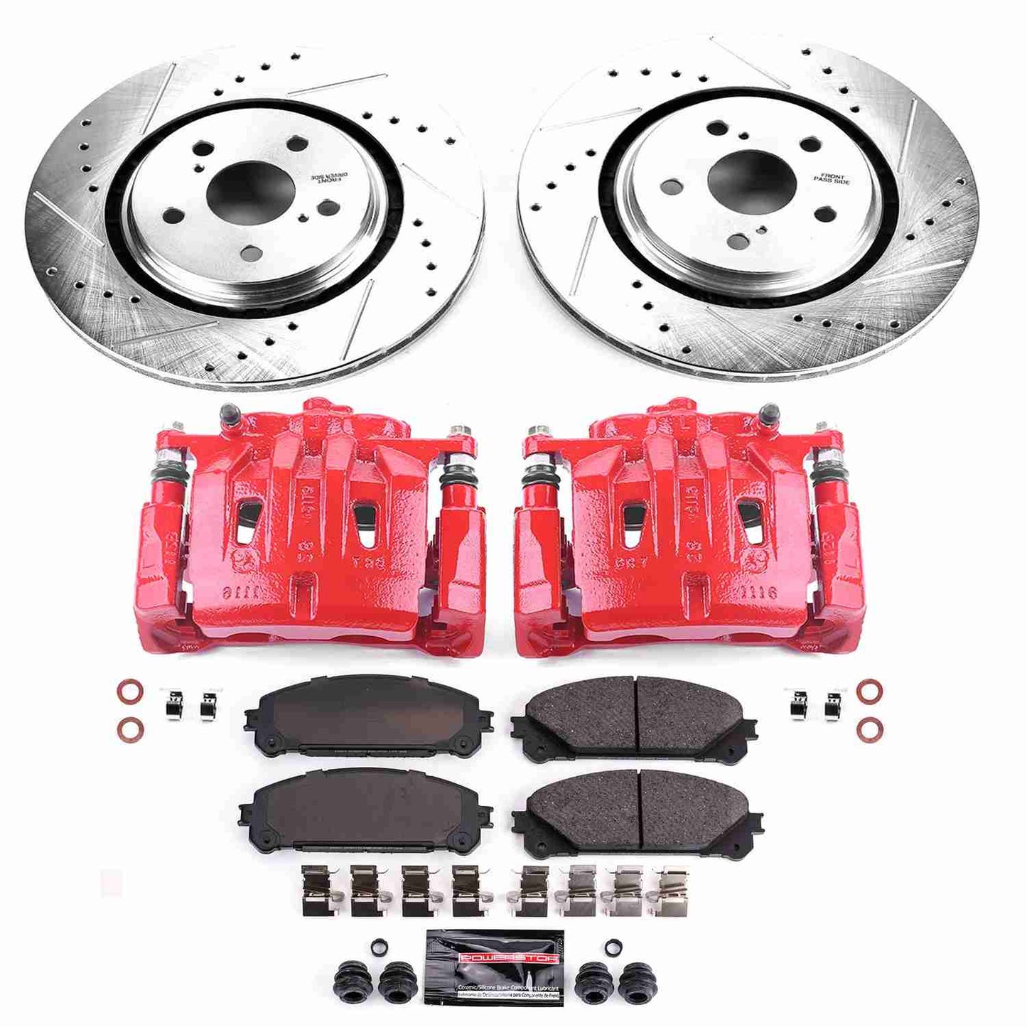 PowerStop Power Stop 16-18 Lexus RX350 Z23 Evolution Kit w/ Calipers - Front KC7688A