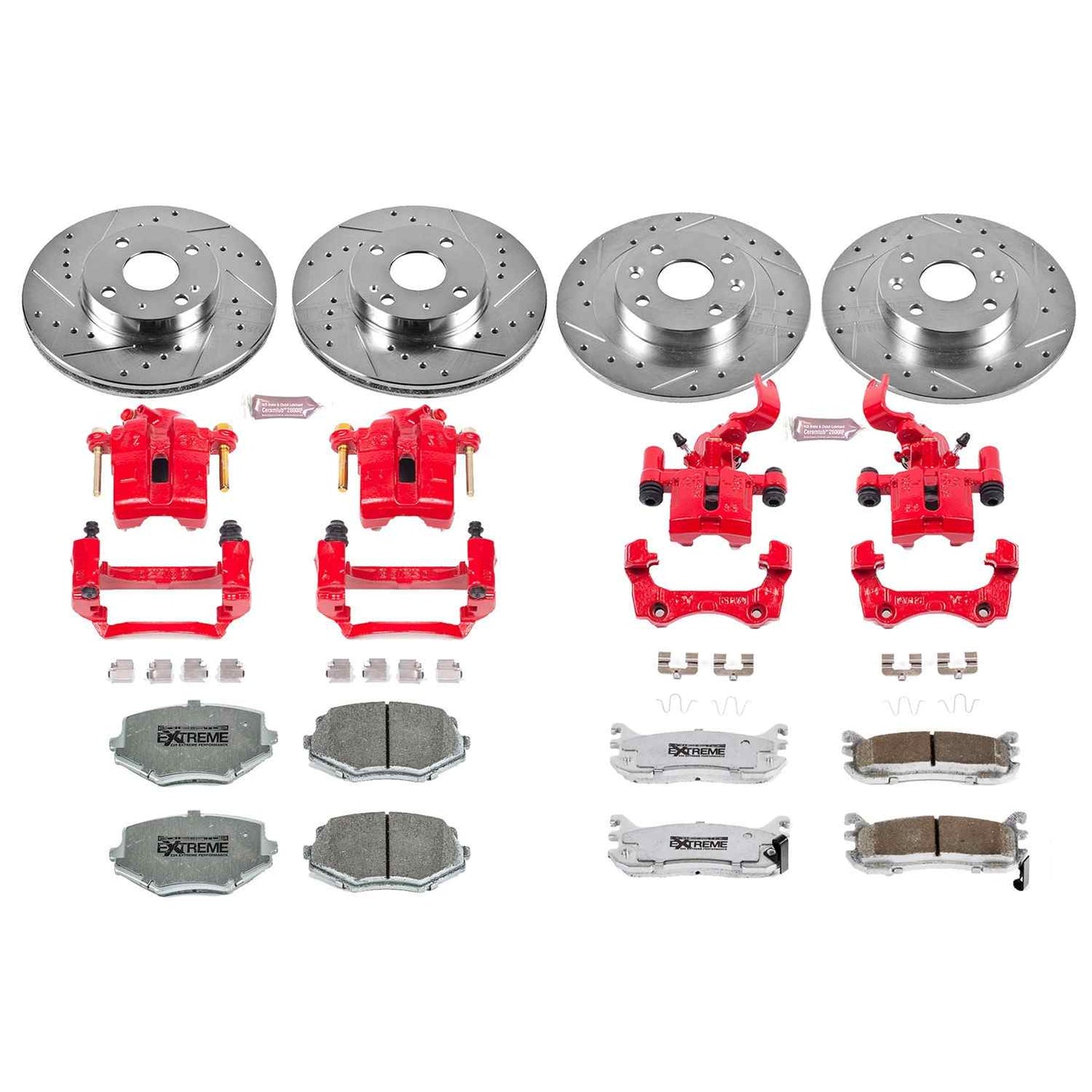 PowerStop Power Stop 94-97 Mazda Miata Z26 Street Kit w/ Calipers - Front and Rear KC794-26