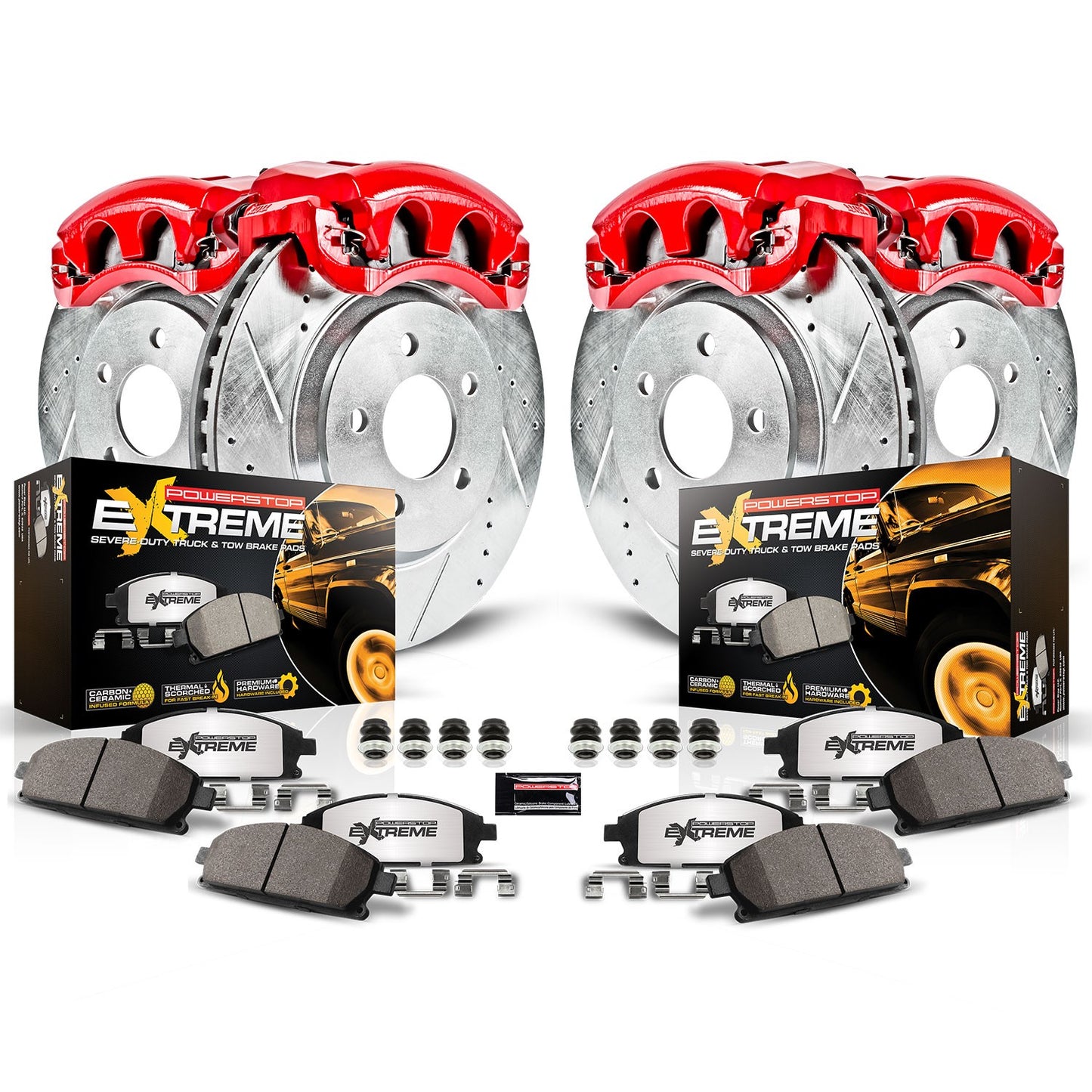 Power Stop 2019 Nissan Frontier 2WD Front & Rear Z36 Truck & Tow Brake Kit w/Calipers KC8358-36