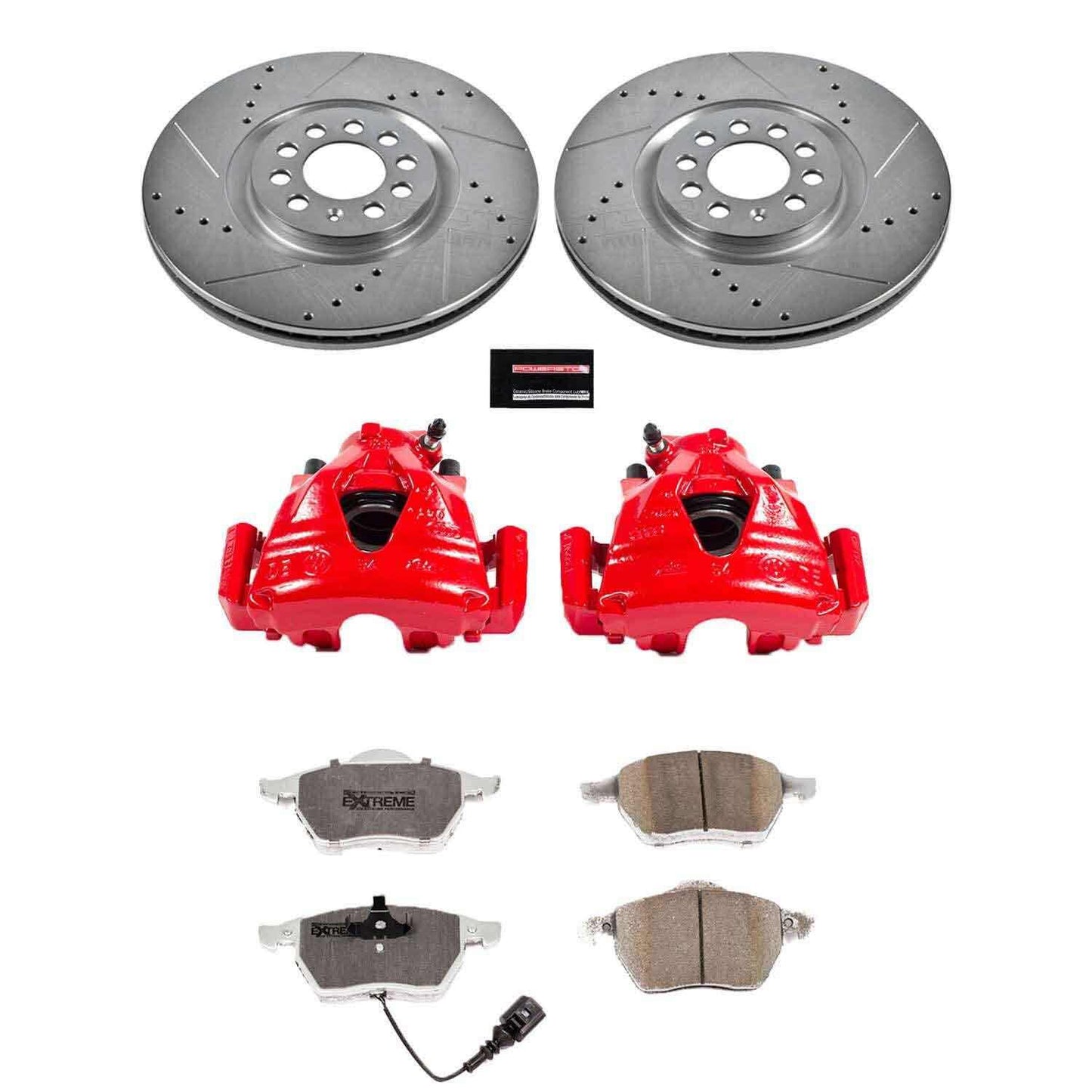 PowerStop Power Stop 99-06 Audi TT Front Z26 Street Warrior Brake Kit w/Calipers KC914A-26