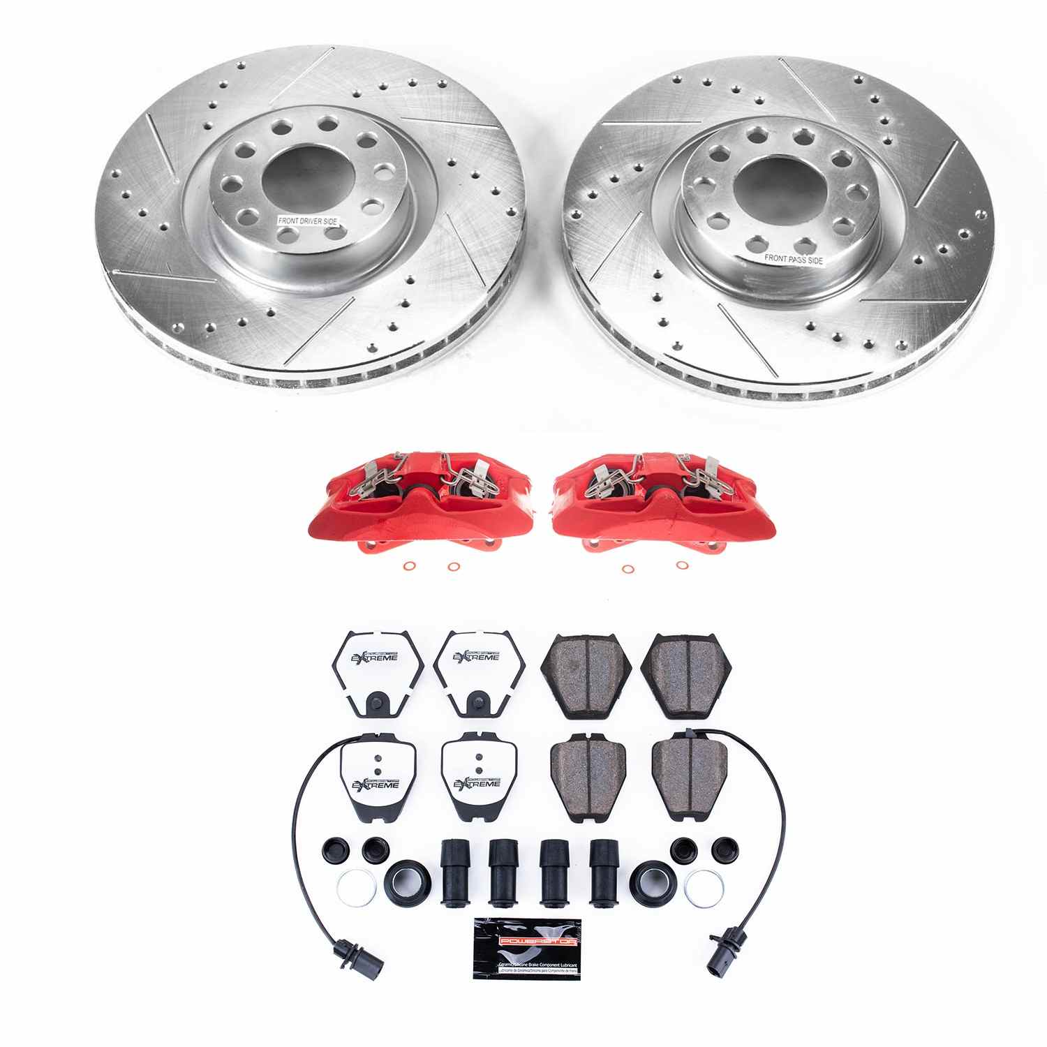Power Stop 02-04 Audi A6 Quattro Front Z26 Street Warrior Brake Kit w/Calipers KC948-26