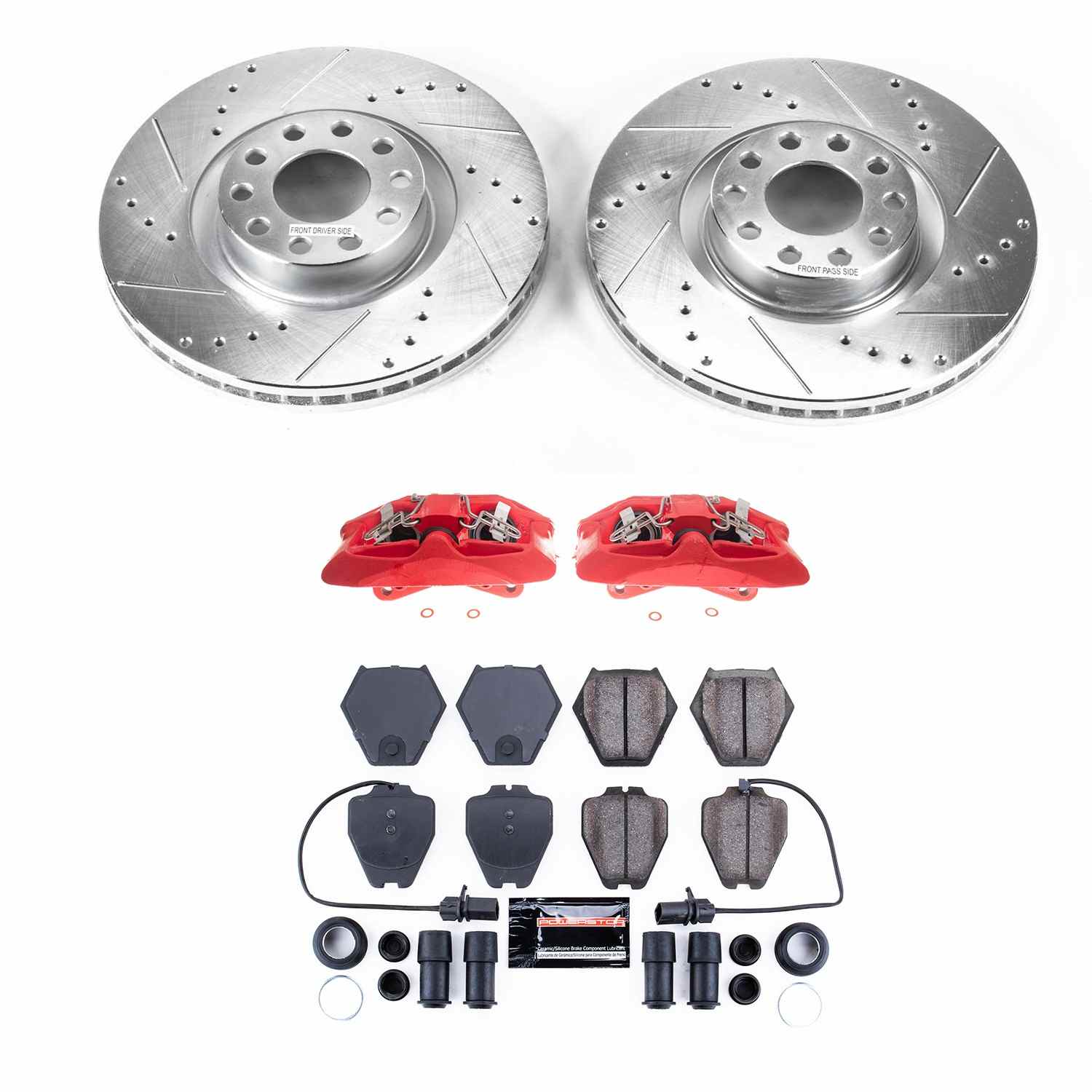 Power Stop 02-04 Audi A6 Quattro Front Z23 Evolution Sport Brake Kit w/Calipers KC948