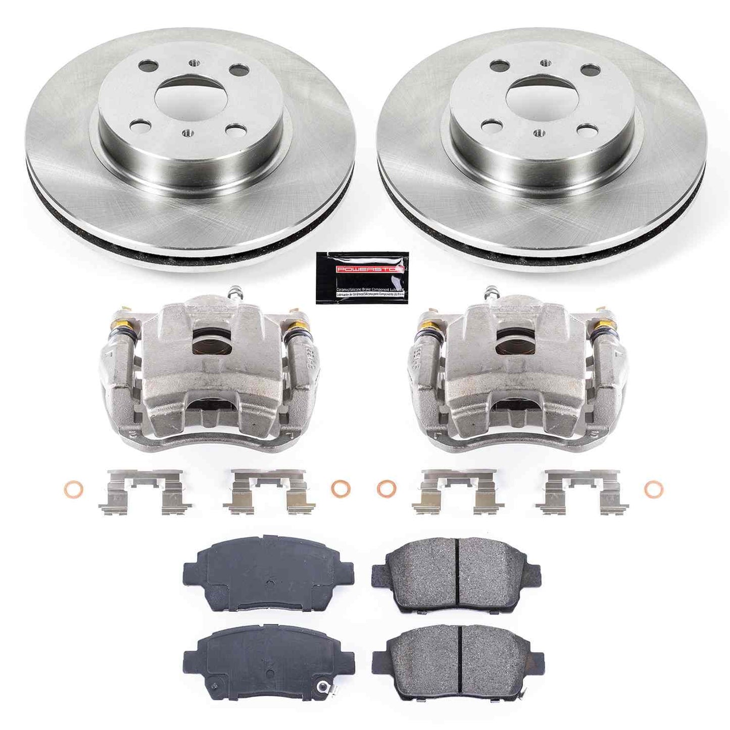 PowerStop Power Stop 01-03 Toyota Prius Front Autospecialty Brake Kit w/Calipers KCOE1153