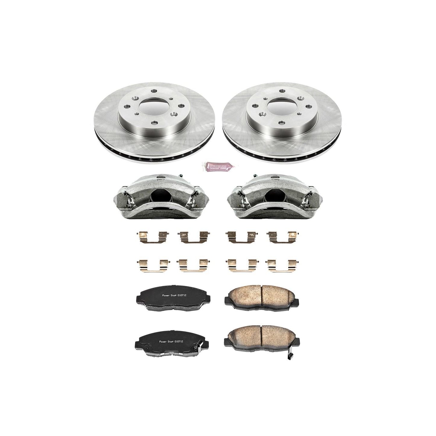 PowerStop Power Stop 98-02 Honda Accord Front Autospecialty Brake Kit w/Calipers KCOE1239A