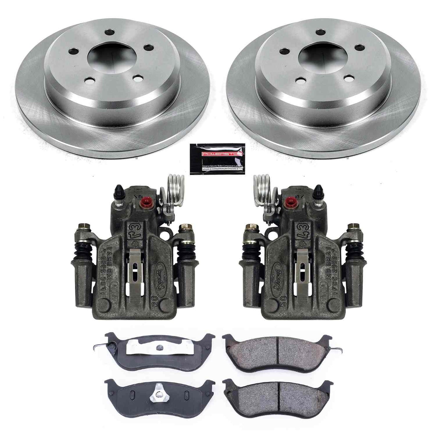 PowerStop Power Stop 96-02 Ford Crown Victoria Rear Autospecialty Brake Kit w/Calipers KCOE1331