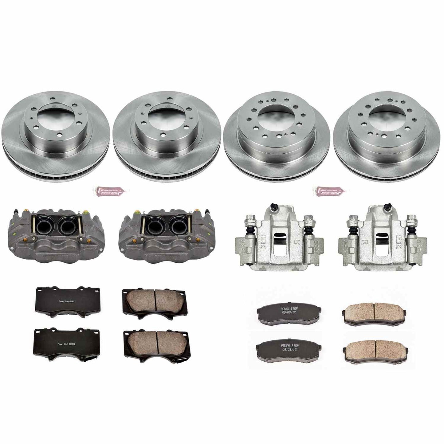 PowerStop Power Stop 03-09 Toyota 4Runner Autospecialty Kit w/ Calipers - Front and Rear KCOE138