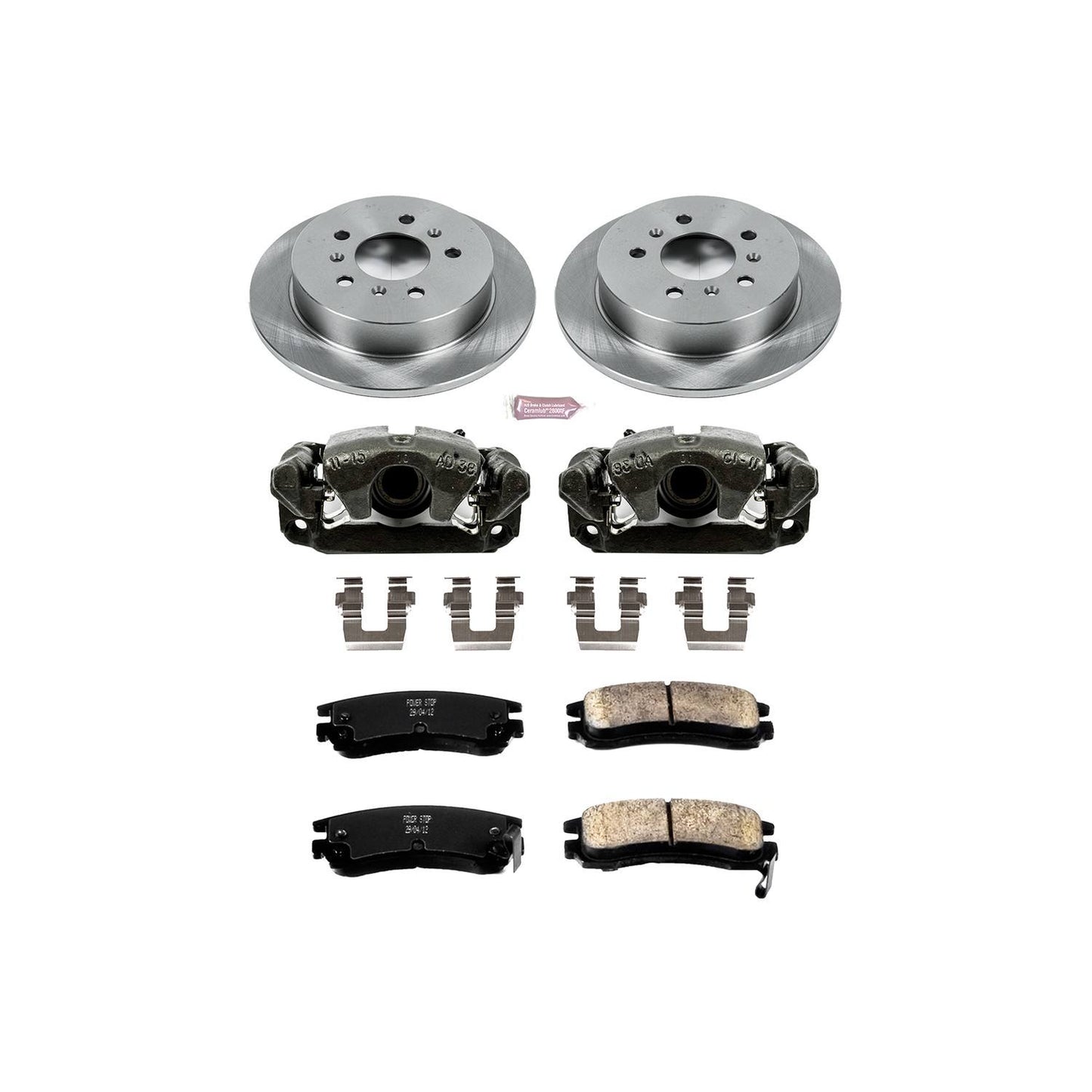 PowerStop Power Stop 08-09 Buick Allure Rear Autospecialty Brake Kit w/Calipers KCOE1440