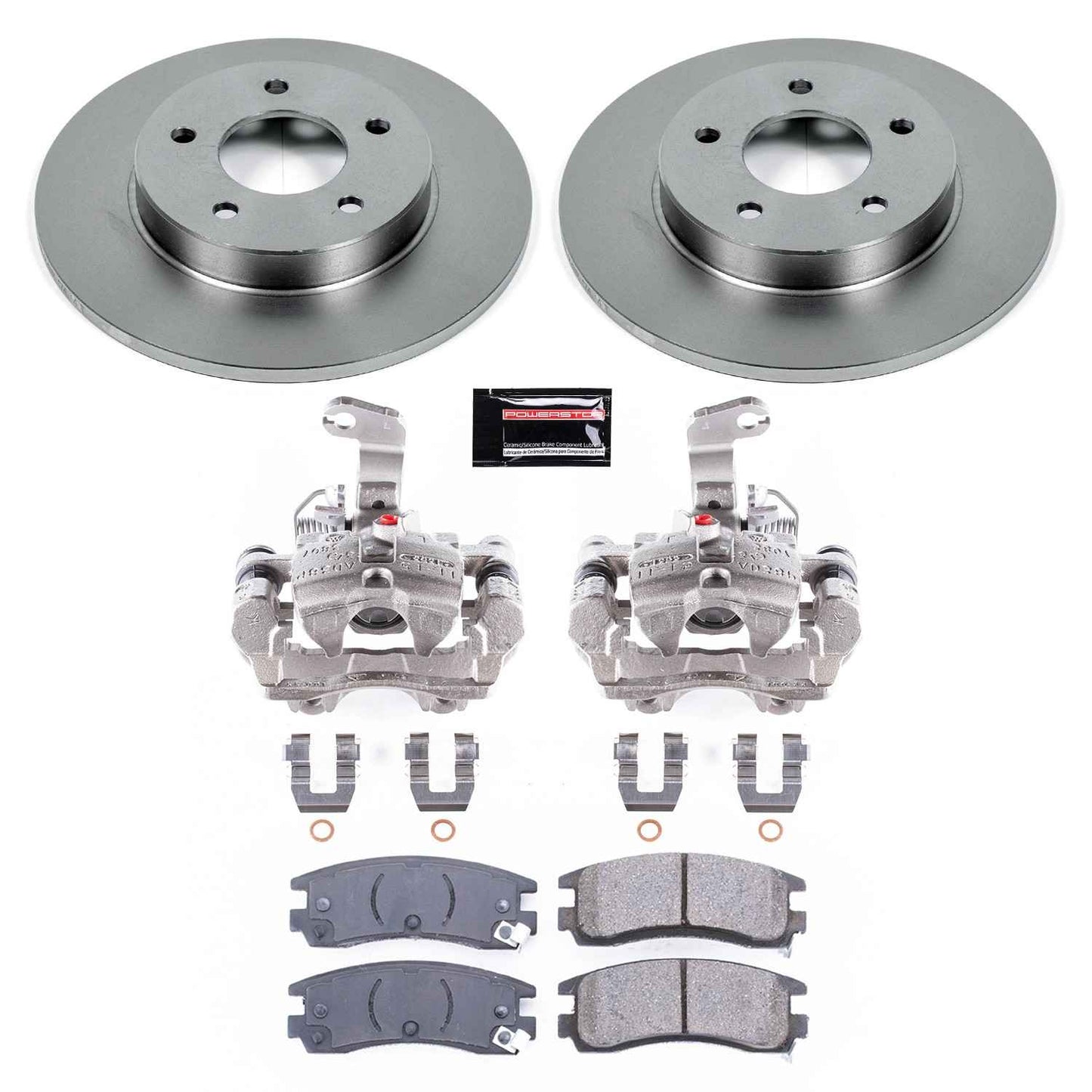 PowerStop Power Stop 00-05 Buick LeSabre Rear Autospecialty Brake Kit w/Calipers KCOE1526B