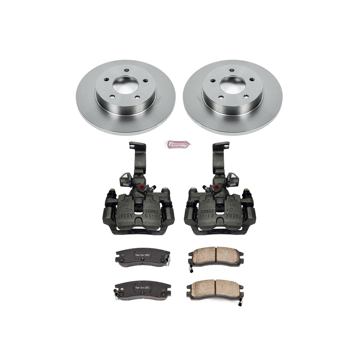 PowerStop Power Stop 01-03 Oldsmobile Aurora Rear Autospecialty Brake Kit w/Calipers KCOE1526F