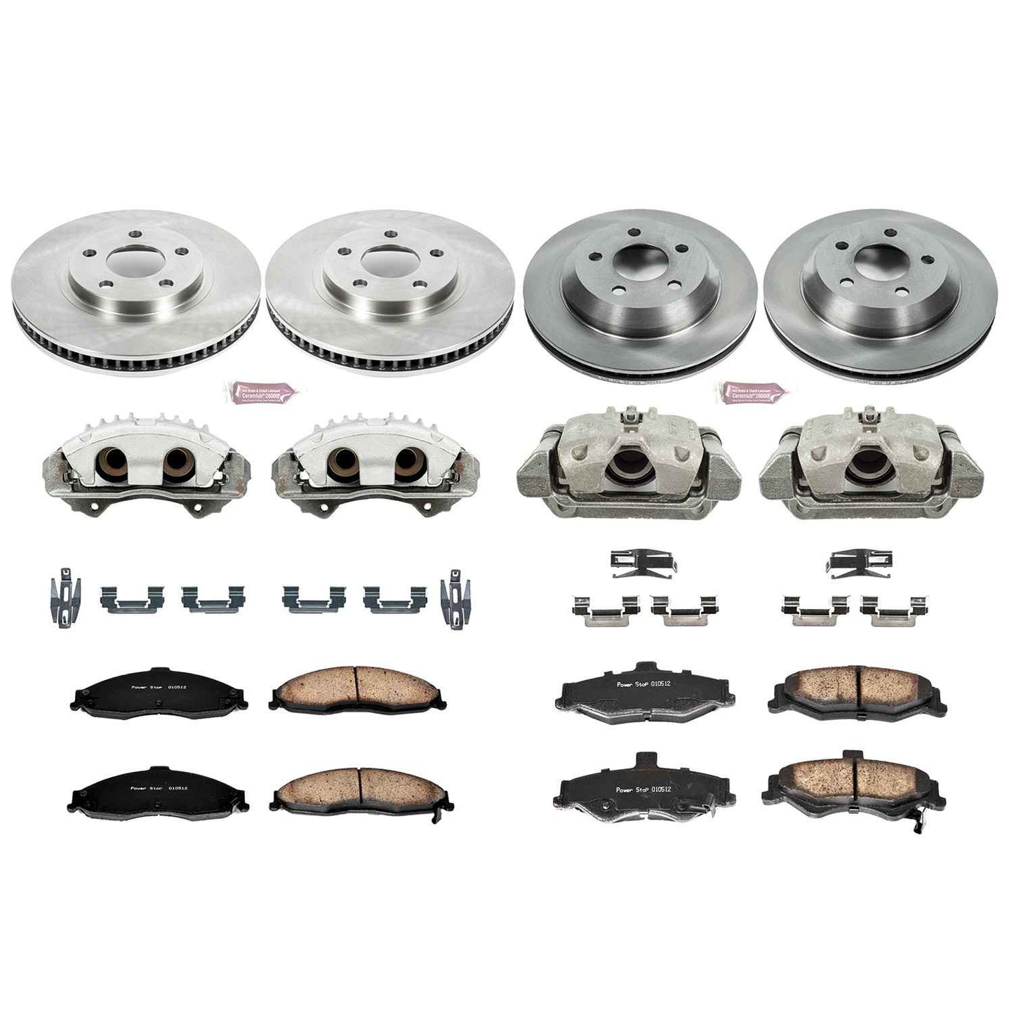 PowerStop Power Stop 98-02 Chevrolet Camaro Autospecialty Kit w/ Calipers - Front and Rear KCOE1548