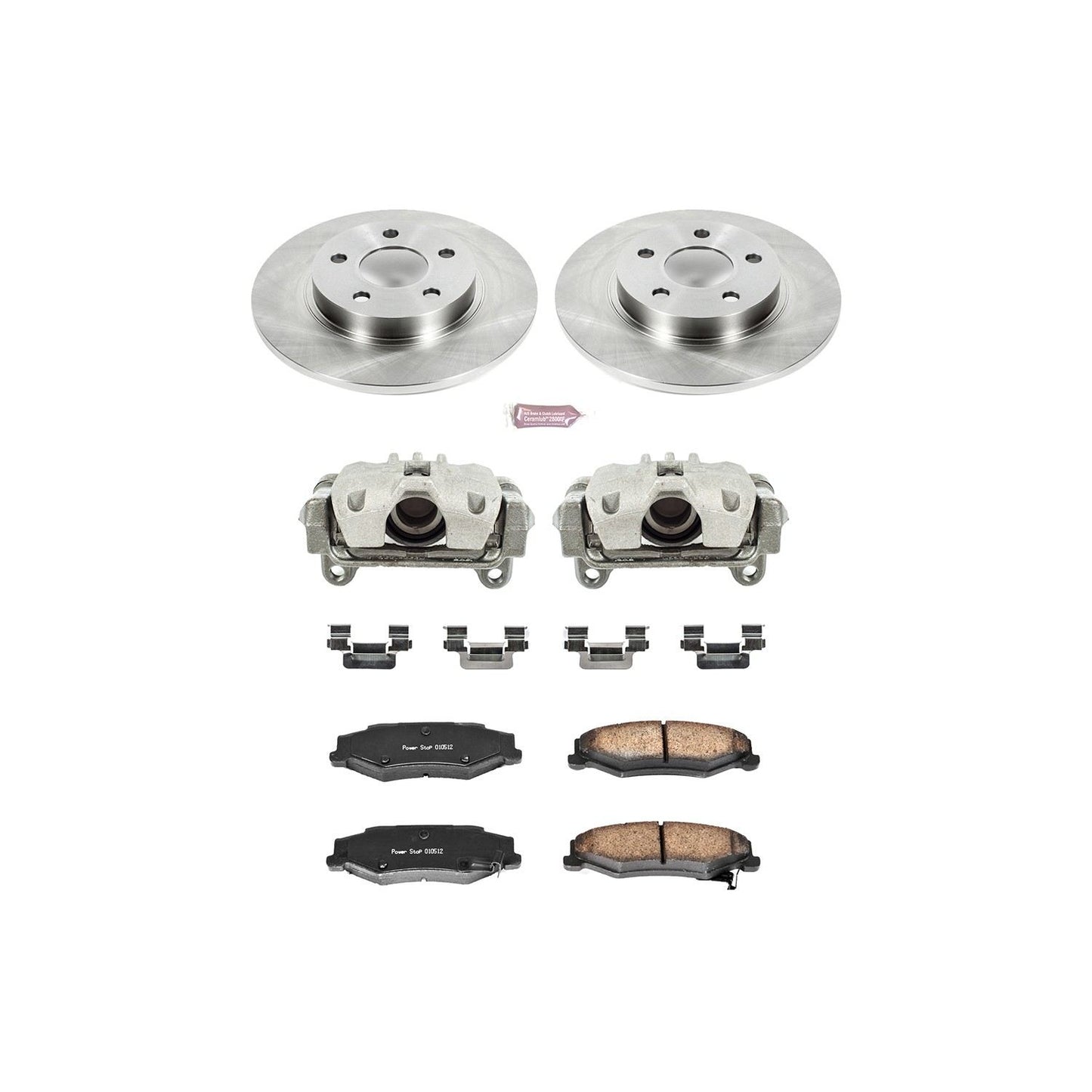 PowerStop Power Stop 03-05 Buick Park Avenue Rear Autospecialty Brake Kit w/Calipers KCOE1566