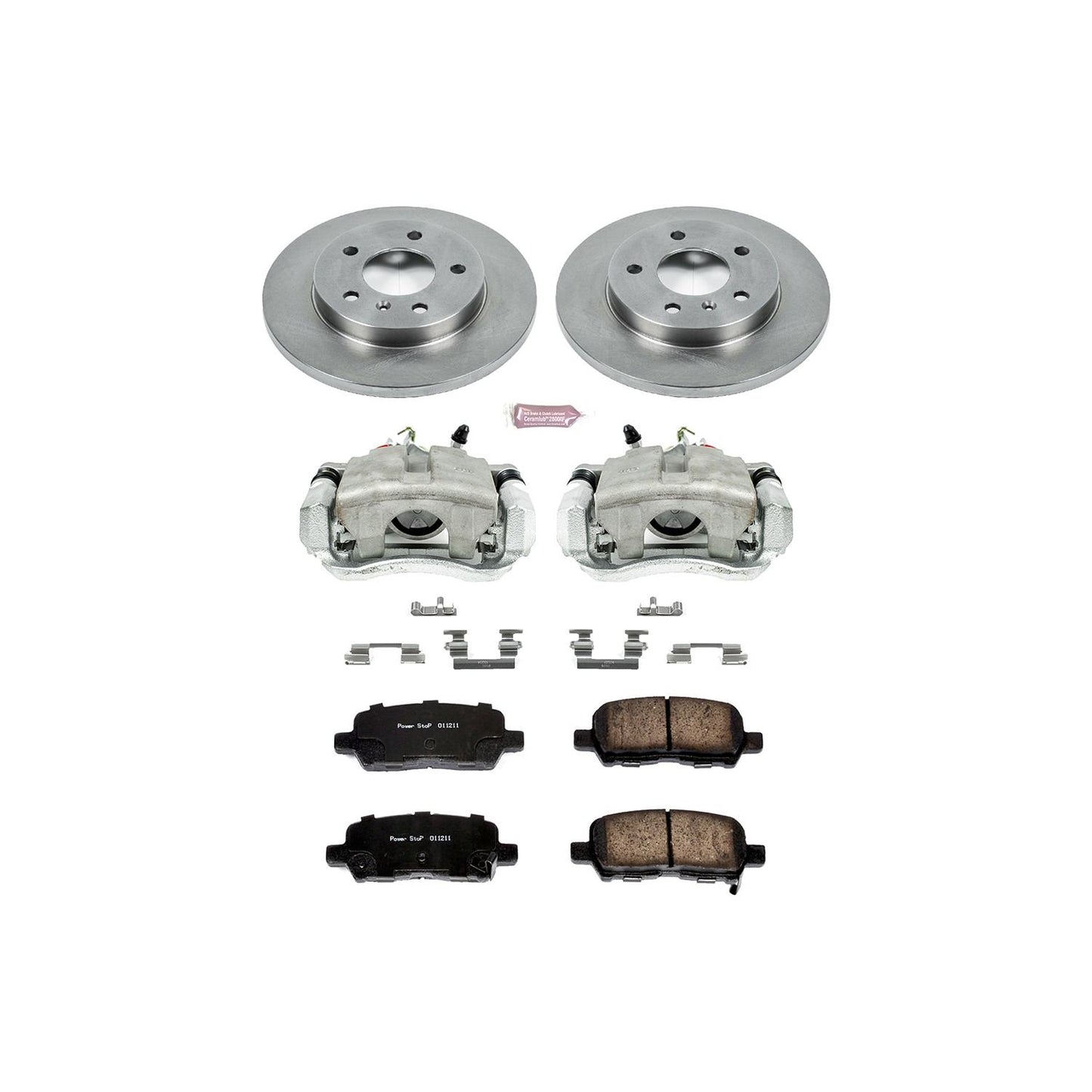 PowerStop Power Stop 05-09 Buick Allure Rear Autospecialty Brake Kit w/Calipers KCOE1602A