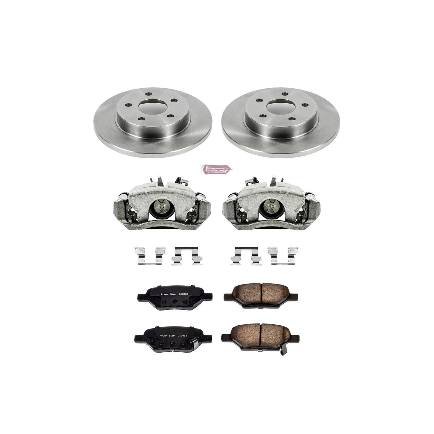 PowerStop Power Stop 05-08 Chevrolet Cobalt Rear Autospecialty Brake Kit w/Calipers KCOE1616