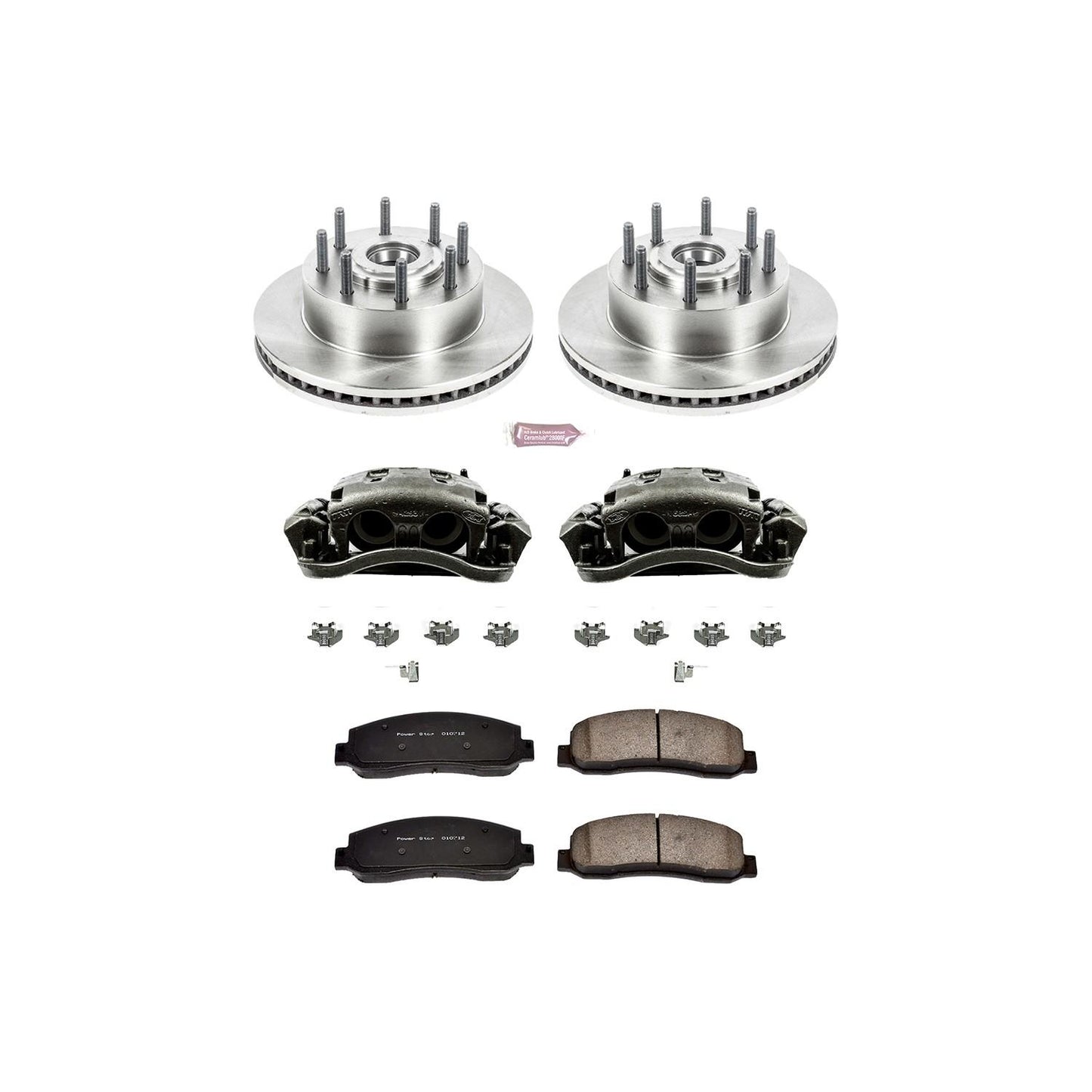 PowerStop Power Stop 05-07 Ford F-250 Super Duty Front Autospecialty Brake Kit w/Calipers KCOE1796