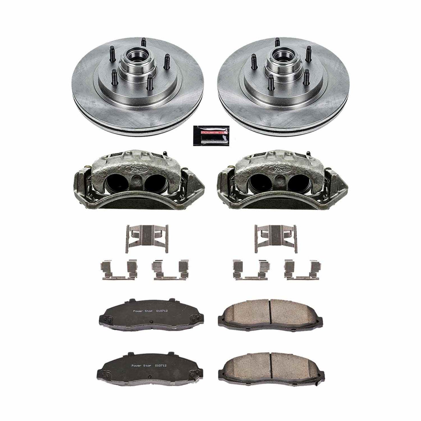 PowerStop Power Stop 97-00 Ford F-150 Front Autospecialty Brake Kit w/Calipers KCOE1865