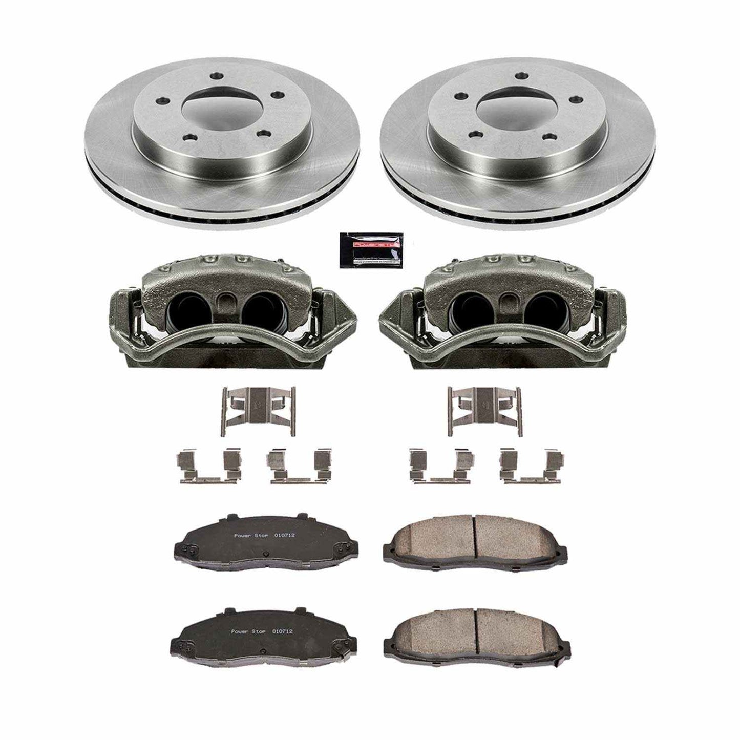 PowerStop Power Stop 99-03 Ford F-150 Front Autospecialty Brake Kit w/Calipers KCOE1866A