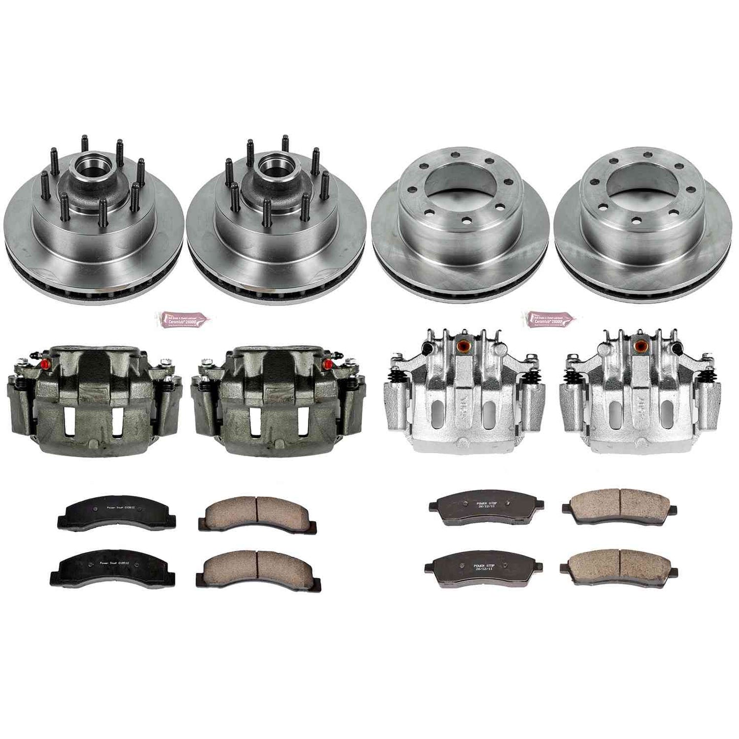 PowerStop Power Stop 99-01 Ford F-250 Super Duty Autospecialty Kit w/ Calipers - Front and Rear KCOE1892