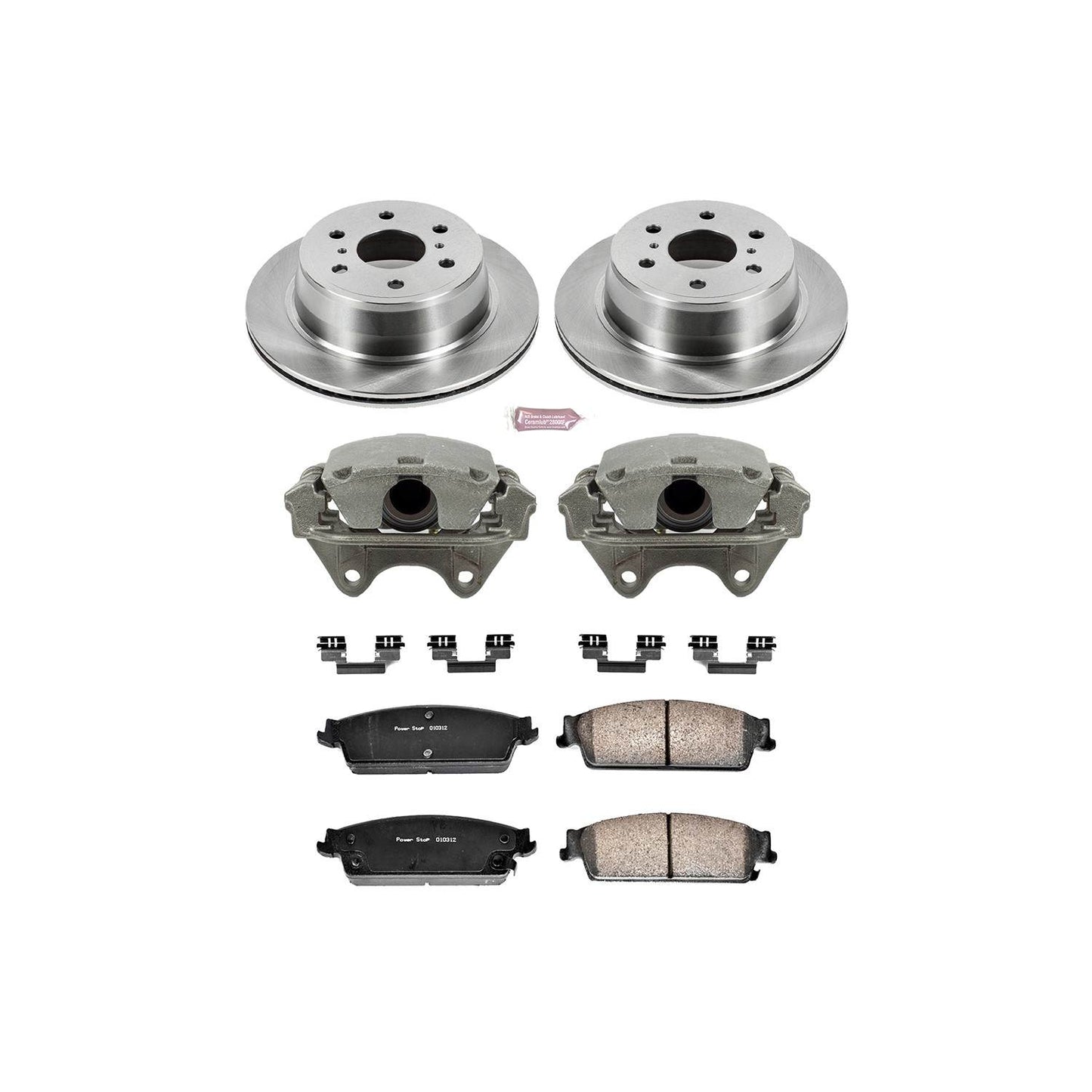 PowerStop Power Stop 07-14 Cadillac Escalade Rear Autospecialty Brake Kit w/Calipers KCOE2083