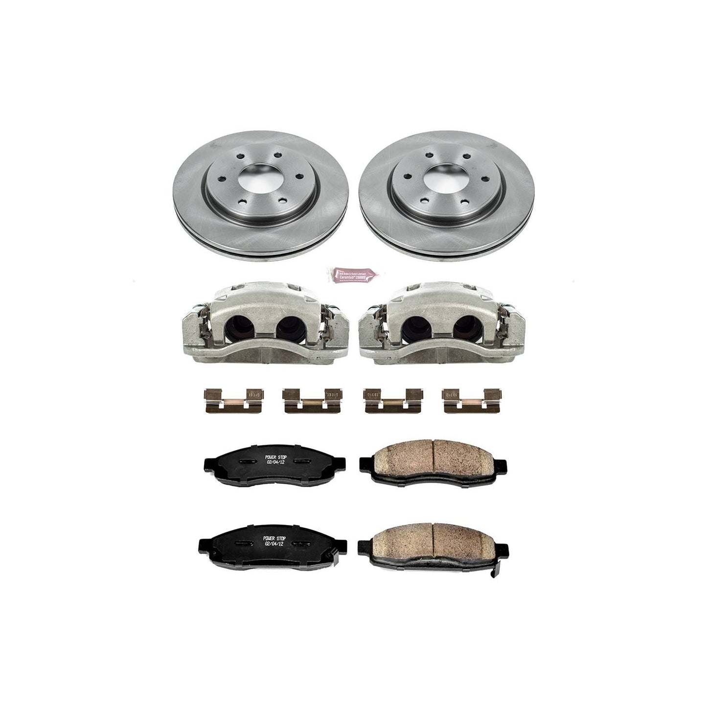 PowerStop Power Stop 05-07 Infiniti QX56 Front Autospecialty Brake Kit w/Calipers KCOE211