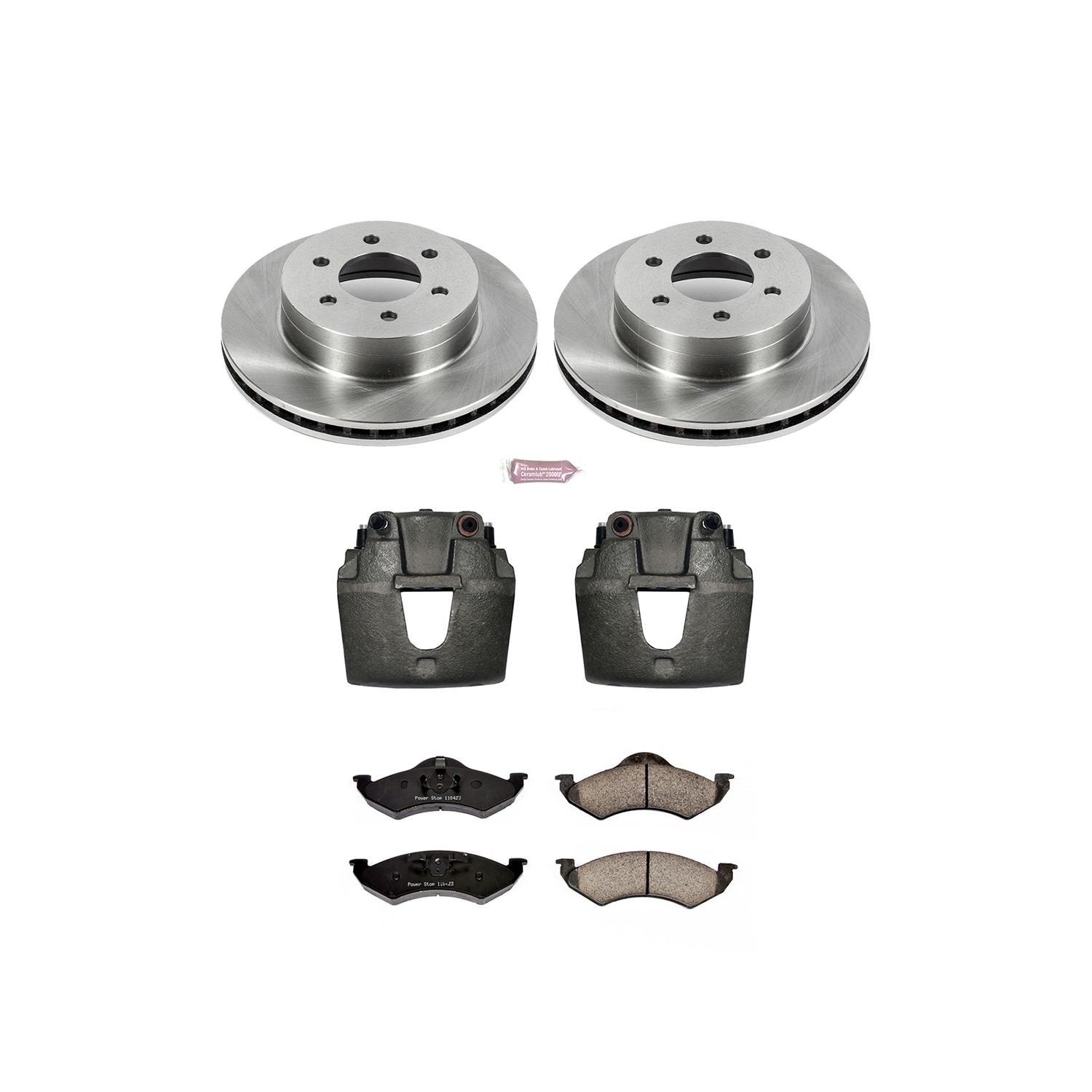 PowerStop Power Stop 00-02 Dodge Dakota Front Autospecialty Brake Kit w/Calipers KCOE2139