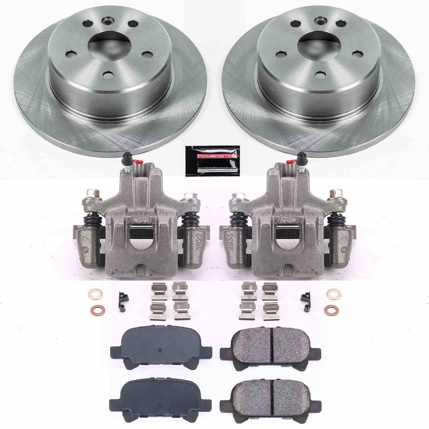 PowerStop Power Stop 00-04 Toyota Avalon Rear Autospecialty Brake Kit w/Calipers KCOE2322